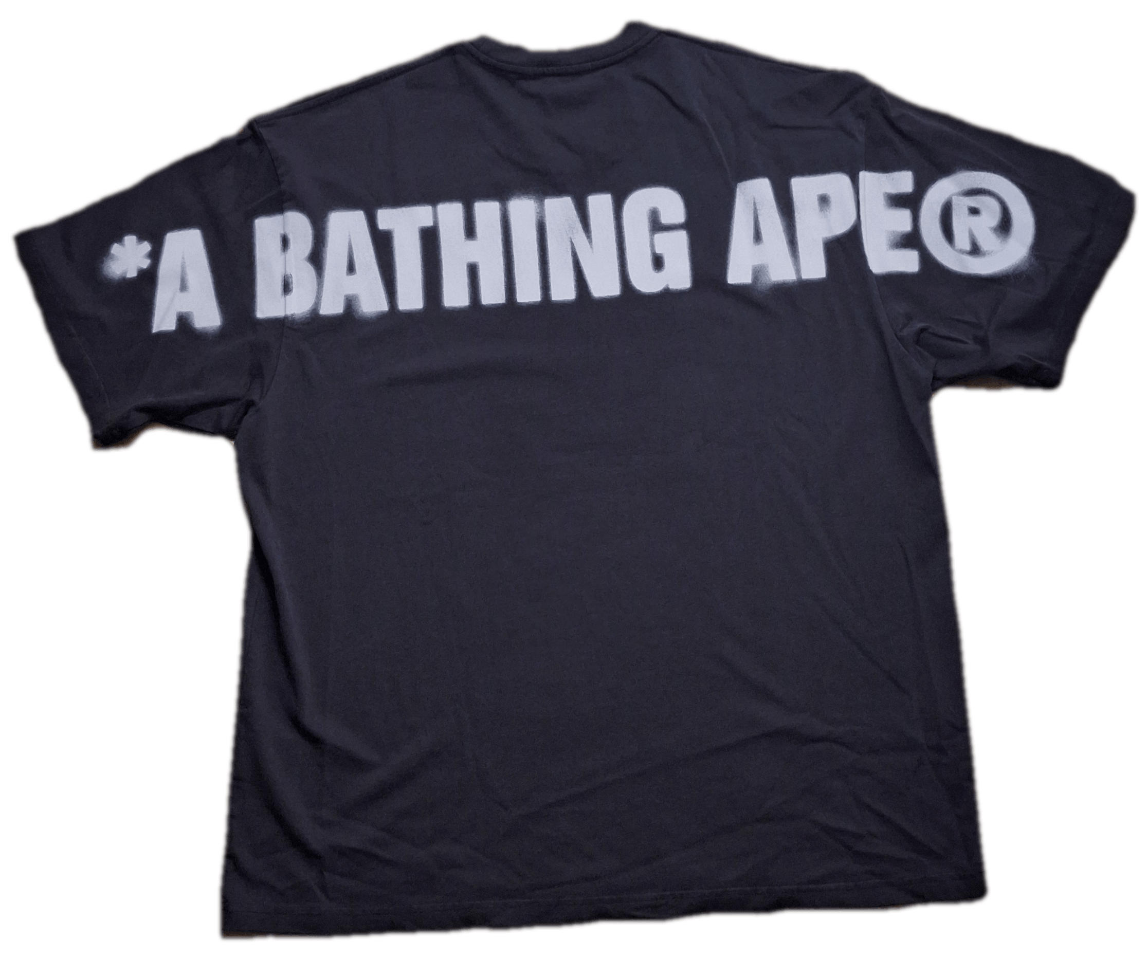 Bape Spray Ape Head Garment Dyed Relaxed Fit Tee Size US XL / EU 56 / 4 - 2 Thumbnail