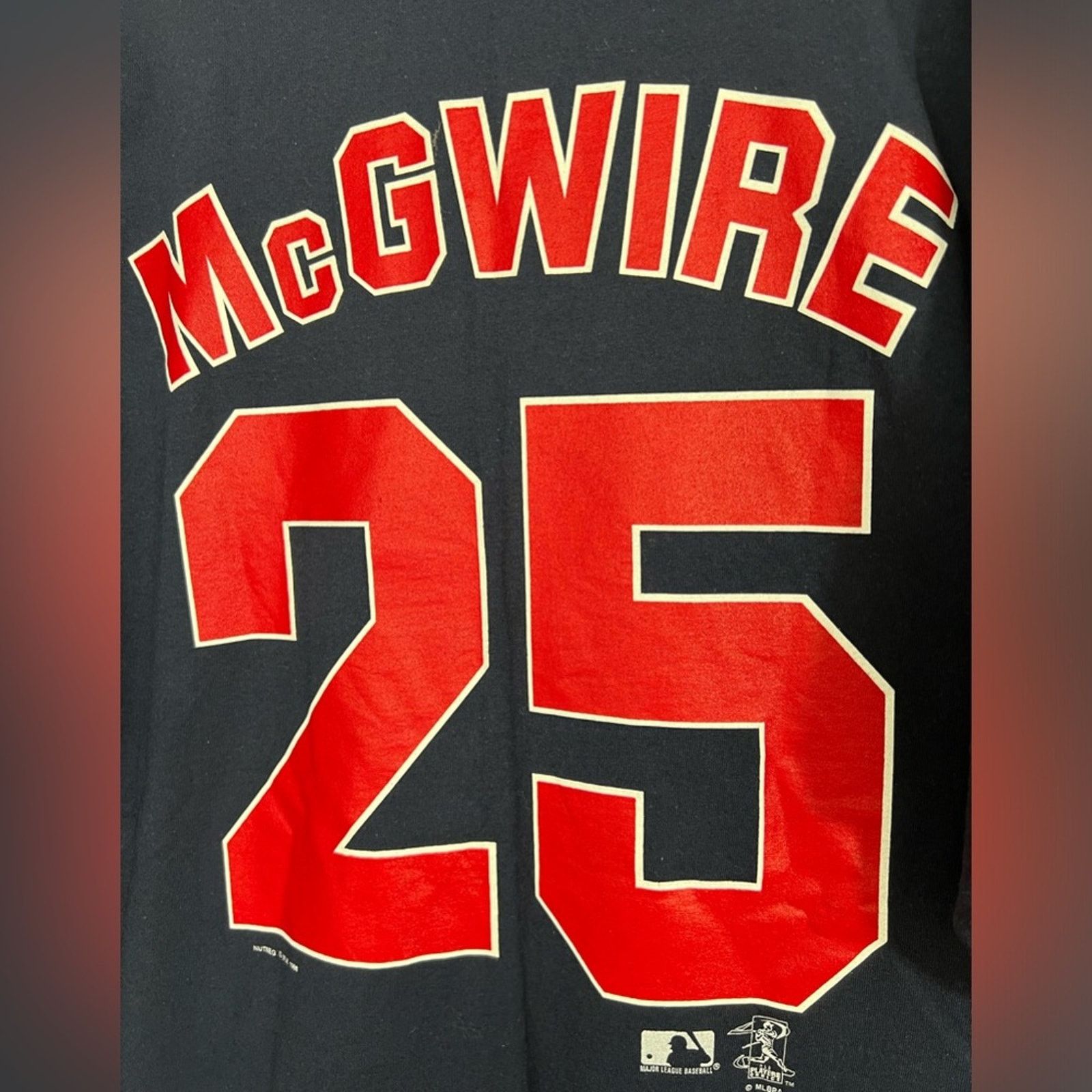 Nutmeg VTG 90s Mark McGwire Home Run T Shirt Sz XXL NUTMEG LEE MLB Size US XXL / EU 58 / 5 - 4 Thumbnail