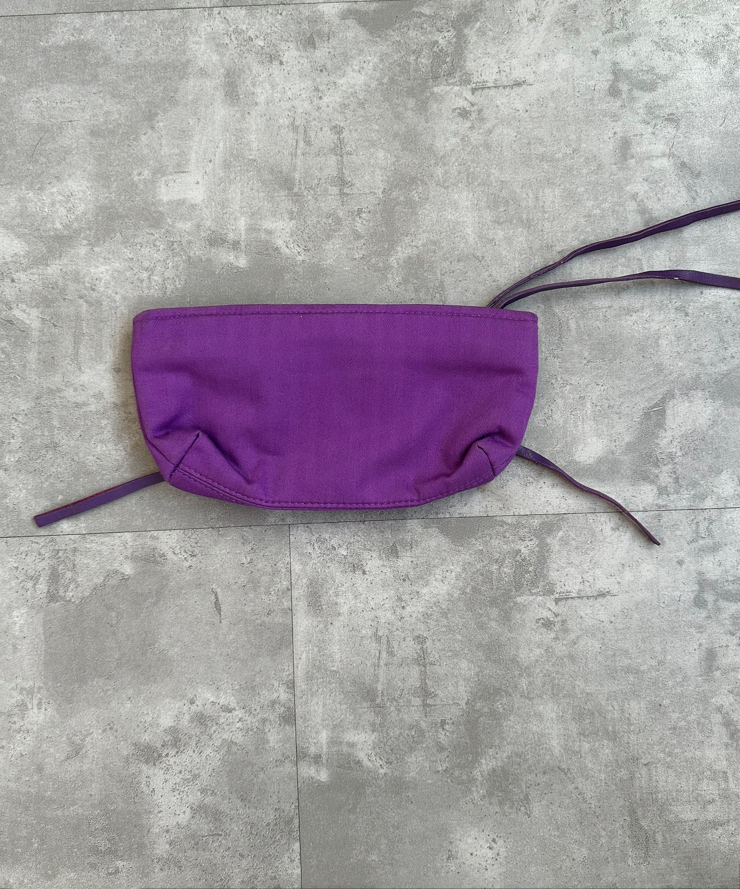 Balenciaga BALENCIAGA Cosmetic Bag Zip Purple Clutch Wallet Size ONE SIZE - 2 Thumbnail
