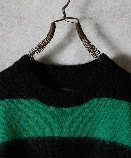 Number (N)ine number nine MOHAIR WIDE STRIPED KNIT Sweater Size US M / EU 48-50 / 2 - 2 Thumbnail