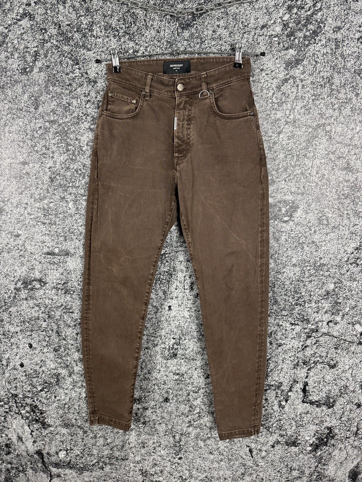 Represent Clo. Men’s Represent Baggy Denim Brown Jeans Pants Size 28 Size US 28 / EU 44 - 1 Thumbnail