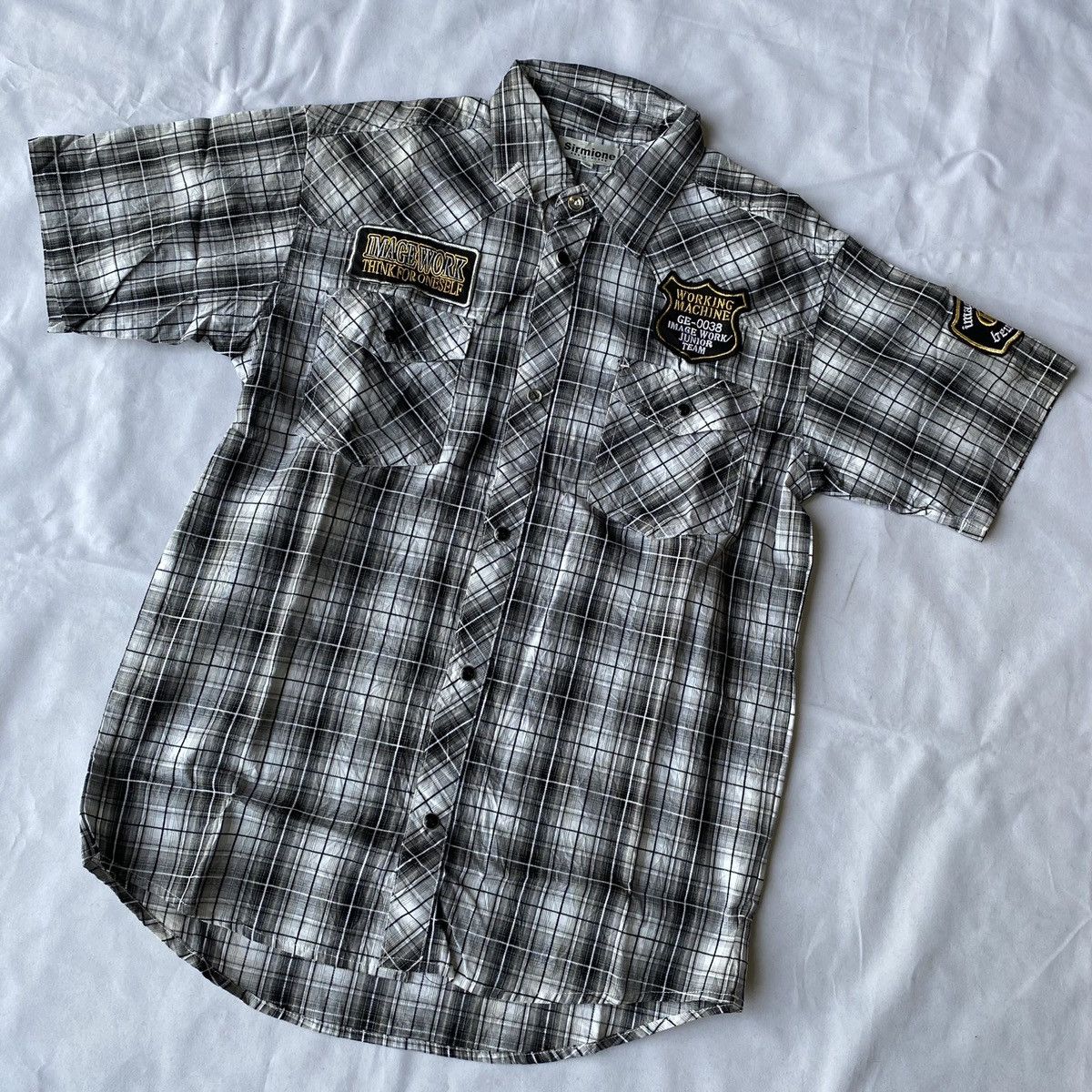 If Six Was Nine × Japanese Brand × Le Grande Bleu (L.G.B.) ImageWork Golden Eagle Button Up Workshirt Size US L / EU 52-54 / 3 - 5 Thumbnail