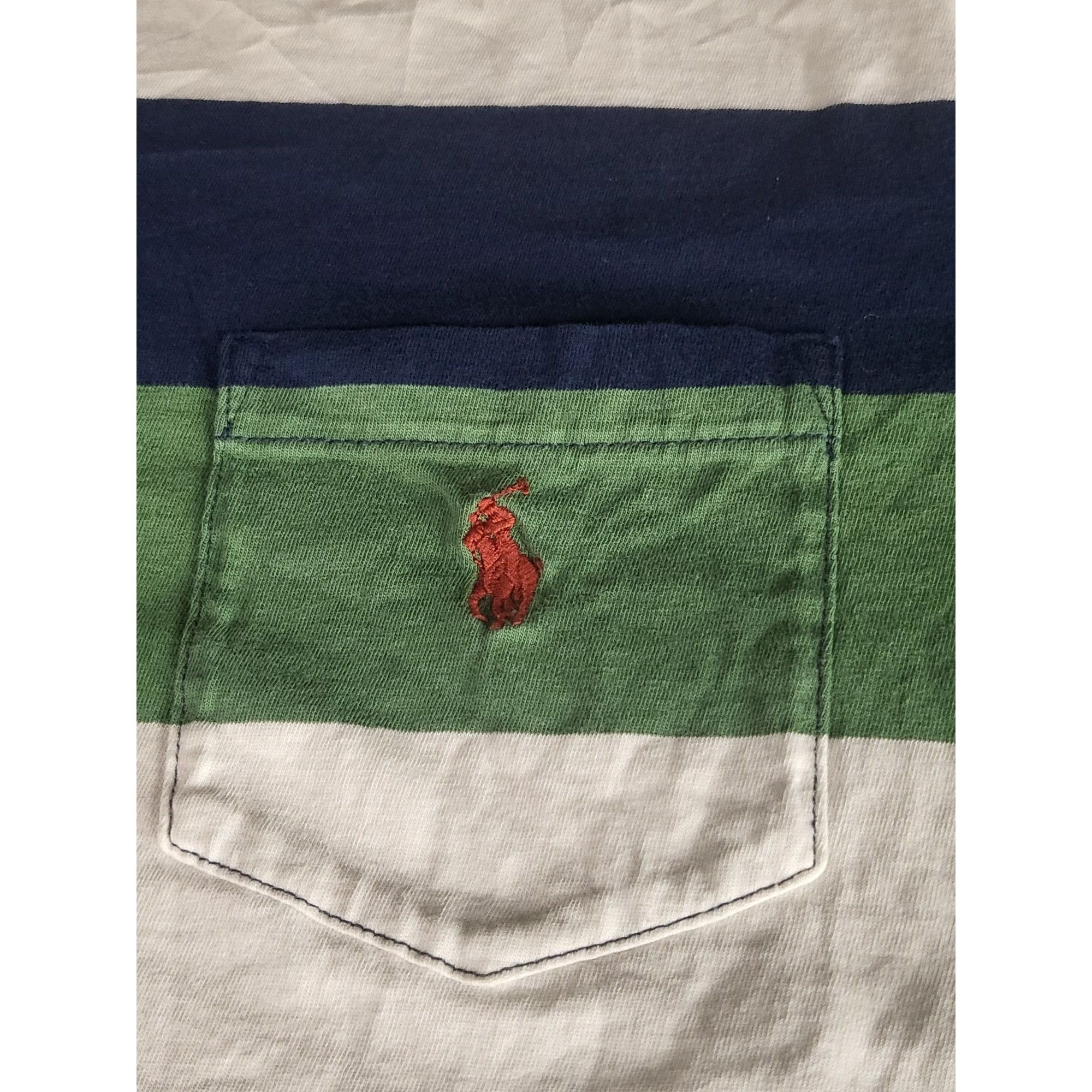 Polo Ralph Lauren Polo Ralph Lauren Striped Tshirt Men Sz XL Rare Chief Keef Y Size US XL / EU 56 / 4 - 8 Thumbnail