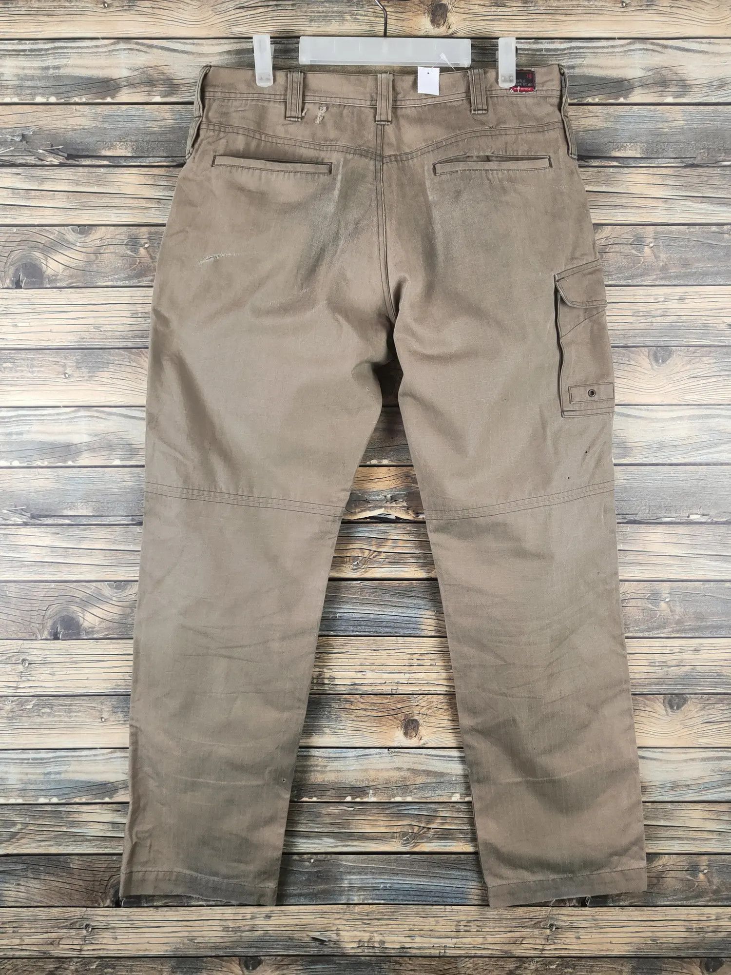 Japanese Brand DLL Burtle worker dirty thrashed cargo pants #46-333 Size US 32 / EU 48 - 15 Thumbnail