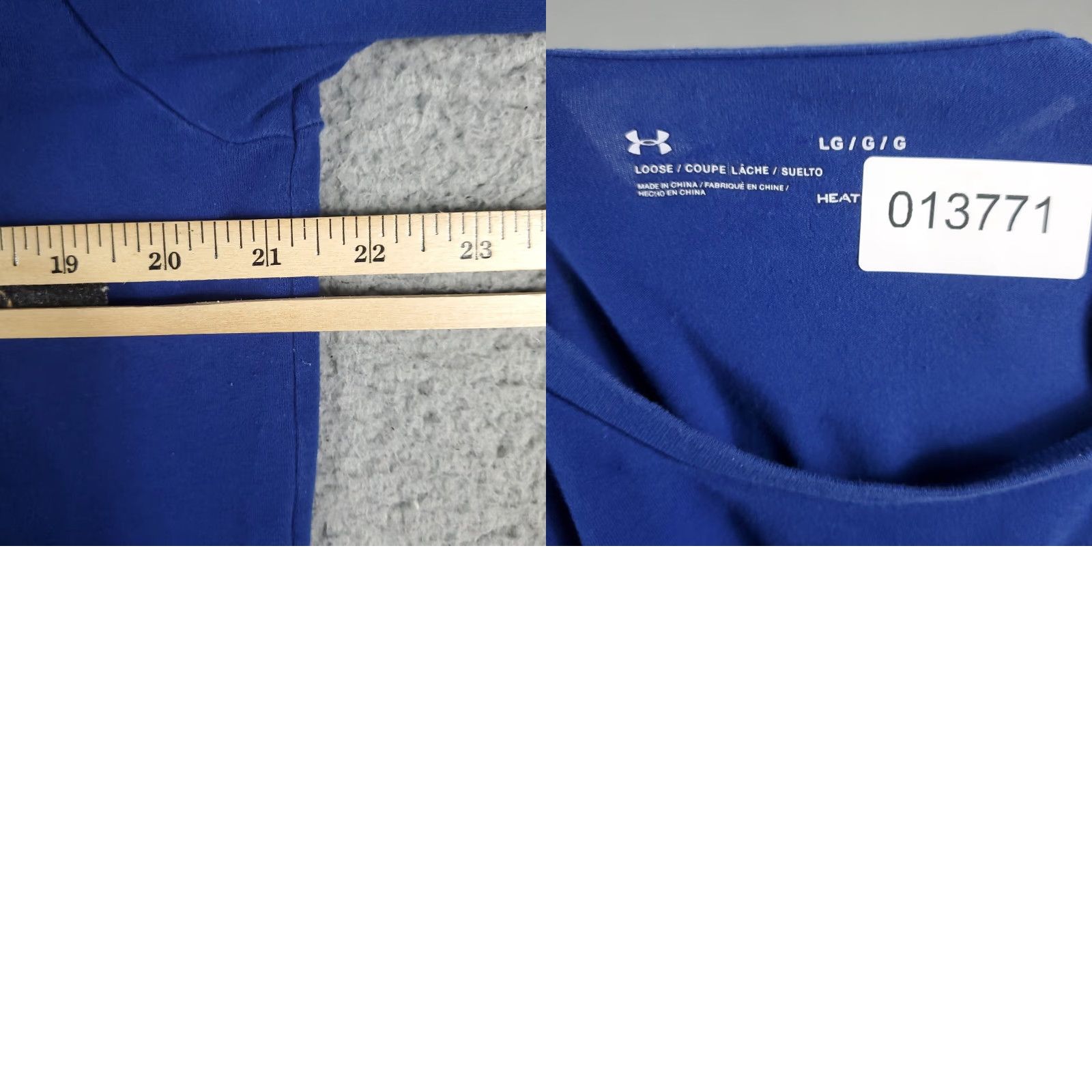 Under Armour Under Armour HeatGear Blue Short Sleeve T-Shirt Size Large Unisex Adults Mens Size US L / EU 52-54 / 3 - 8 Thumbnail