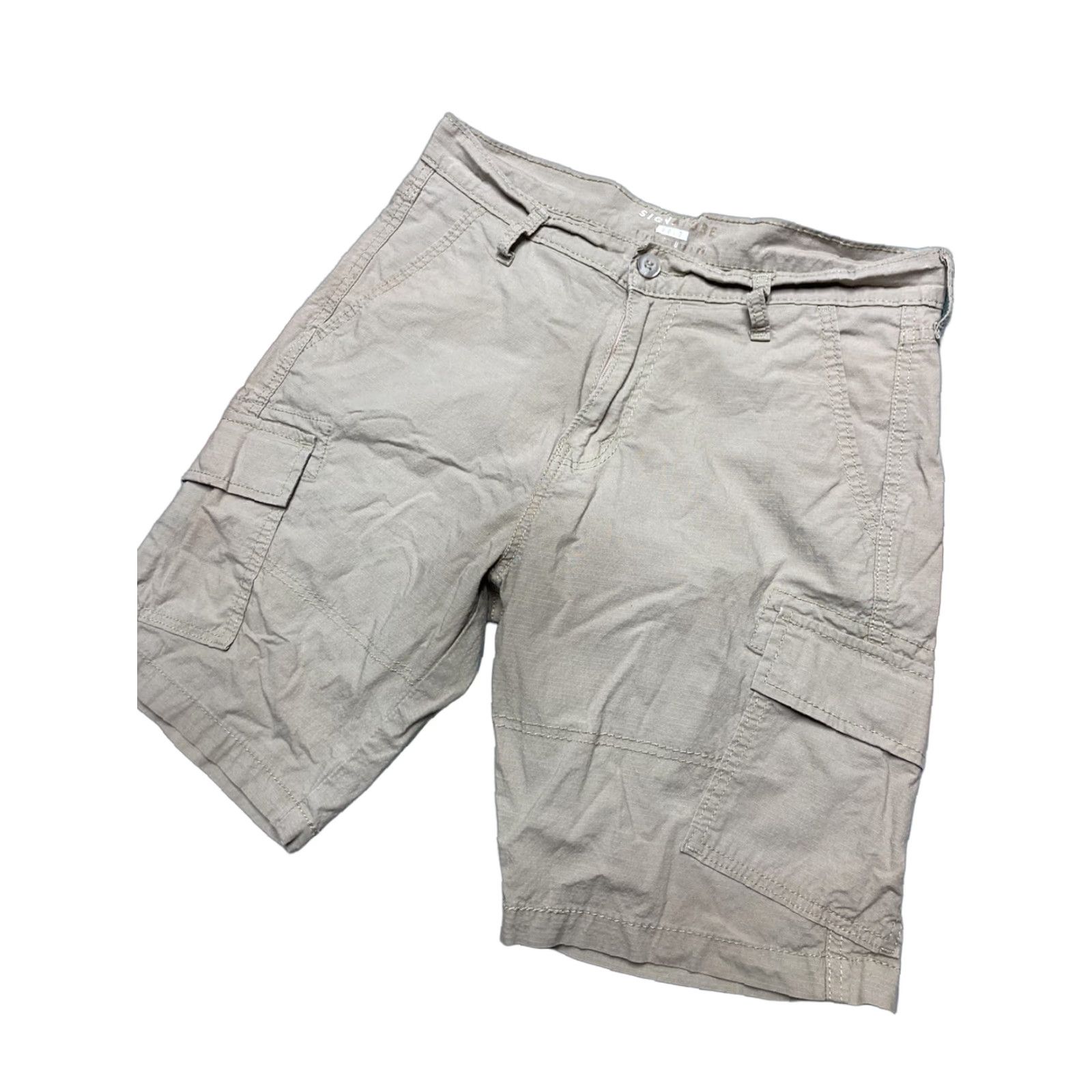 Levi's Levi’s Cargo Shorts Ripstop Waterproof Khaki Strauss Pockets Hiking Men’s 32 Beige Cargo Pockets Waterproof 32 Mens Size US 32 / EU 48 - 1 Thumbnail