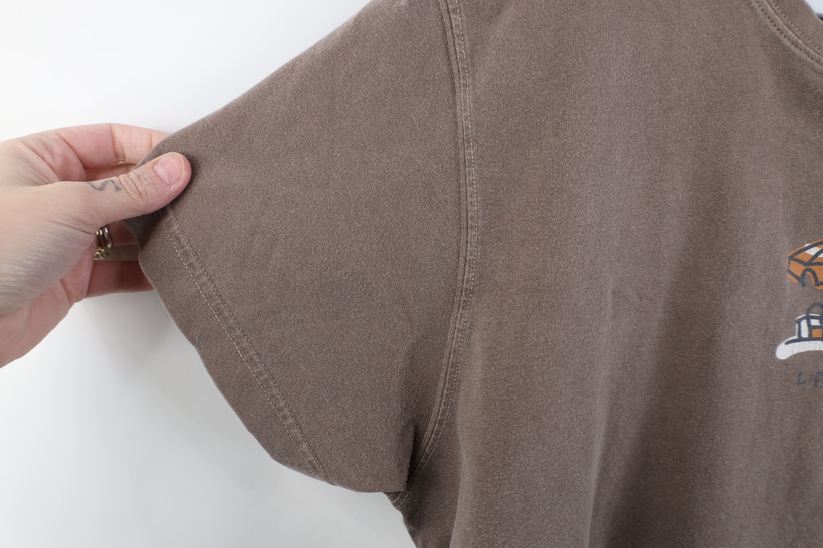 Life is Good Life Is Good Spell Out Beach Short Sleeve T-Shirt Brown Size L / US 10 / IT 46 - 9 Thumbnail