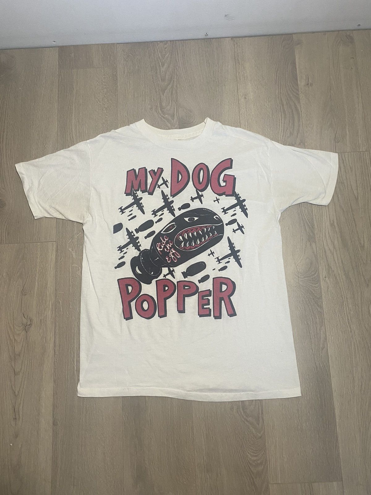 image of Band Tees x Rock T Shirt Vintage My Dog Popper Punk Band T-Shirt Music Rock Metal in White (Size XL