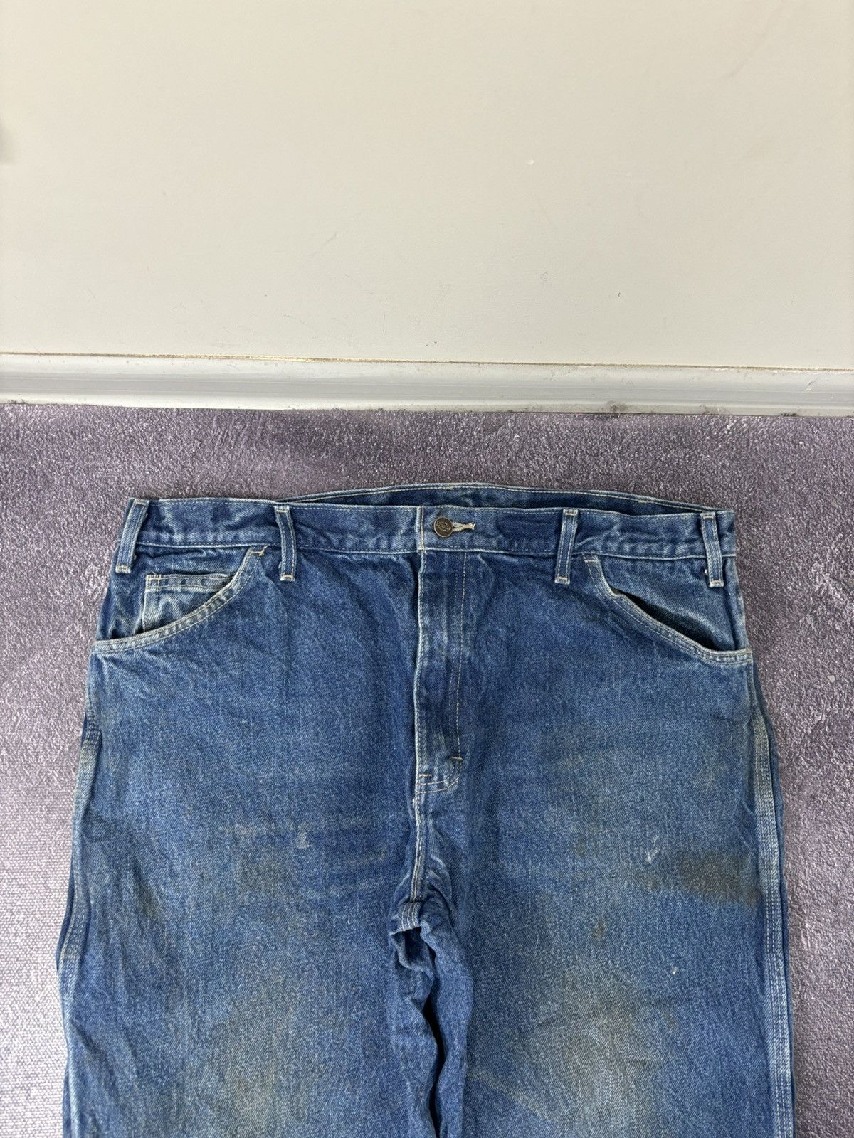 Dickies Vintage Dickies Workwear American Utility Denim Baggy Jeans Size US 38 / EU 54 - 11 Thumbnail
