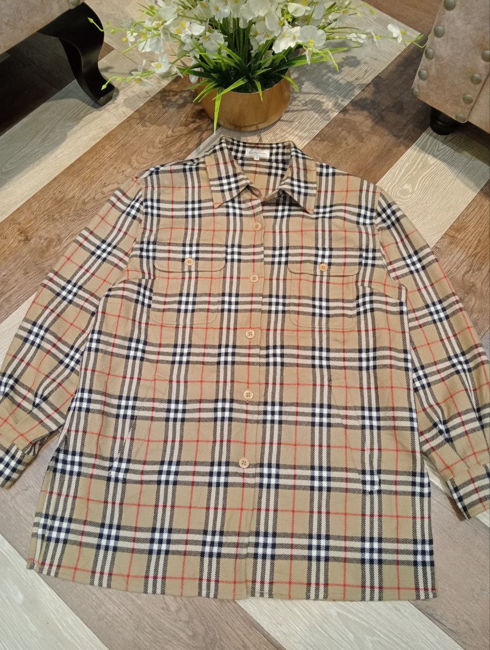 Burberry VINTAGE BURBERRYS CASHMERE WOOL NOVA CHECK FLANNEL Size M / US 6-8 / IT 42-44 - 3 Thumbnail
