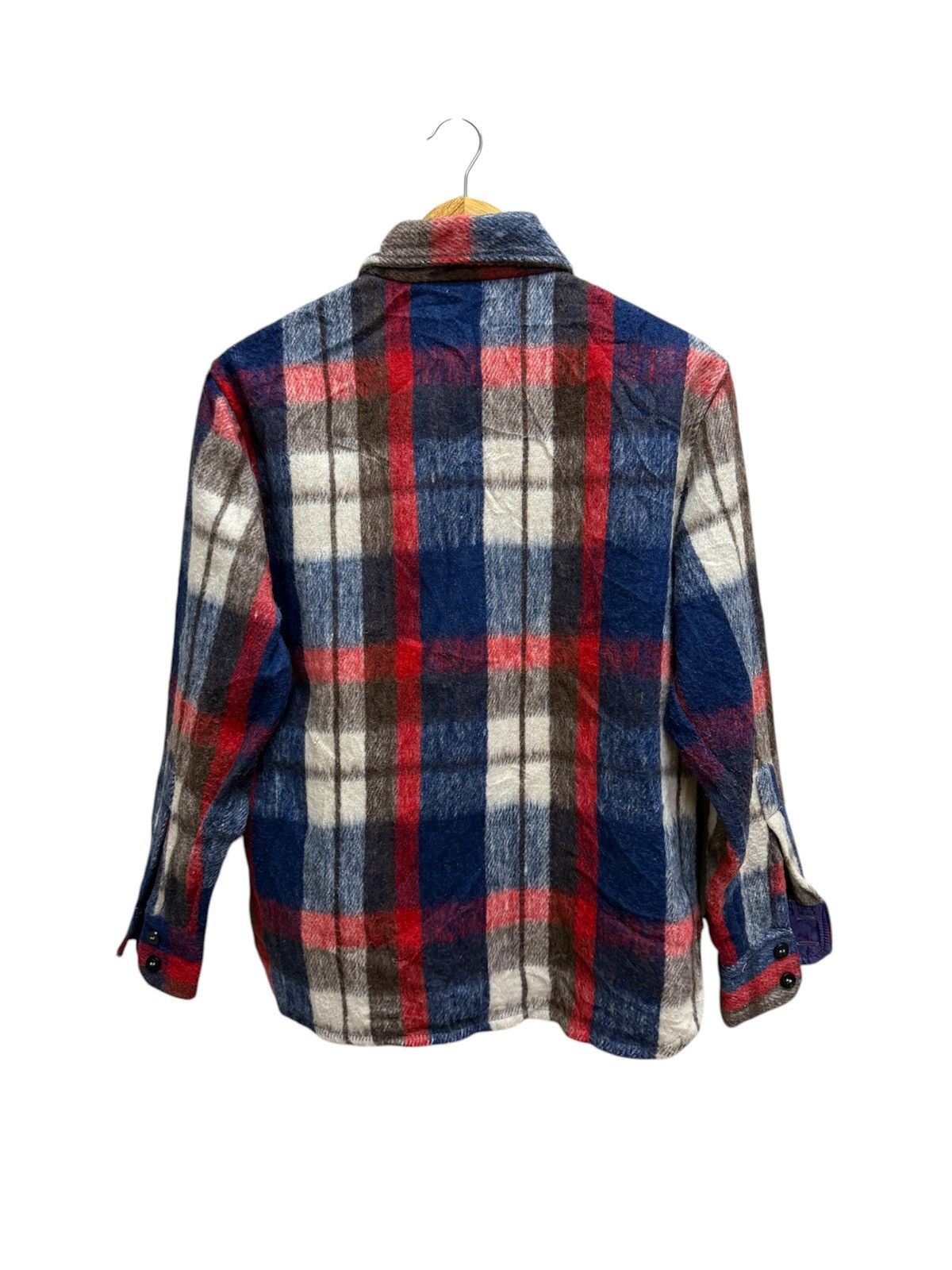 CPO Vintage 70s C.P.O Montgomery Ward Wool Flanel ButtonUp Shirt Size US S / EU 44-46 / 1 - 2 Thumbnail