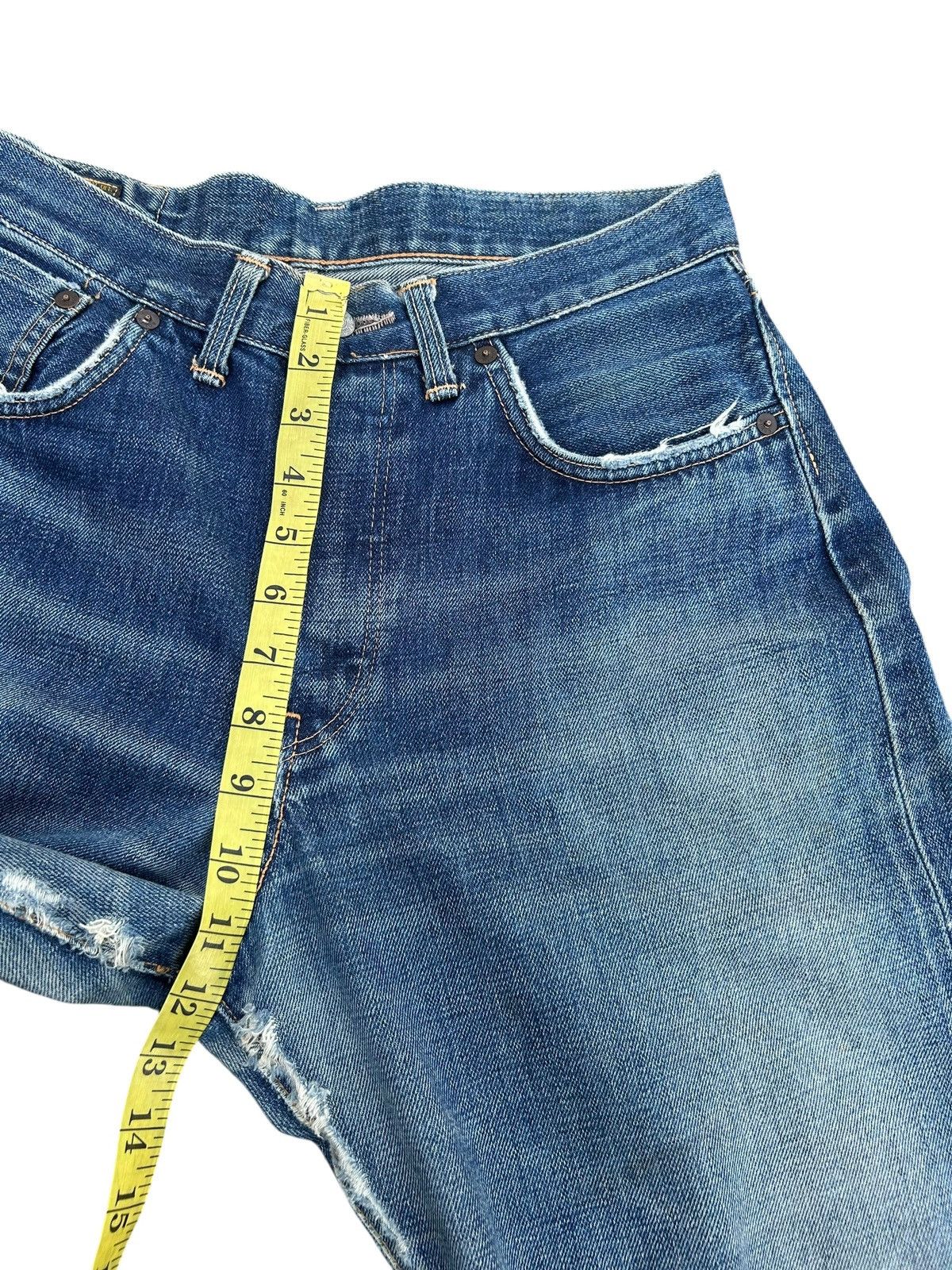 Kapital VINTAGE EDWIN 505XS SELVEDGE DISTRESSED DENIM JEANS Size US 30 / EU 46 - 21 Thumbnail