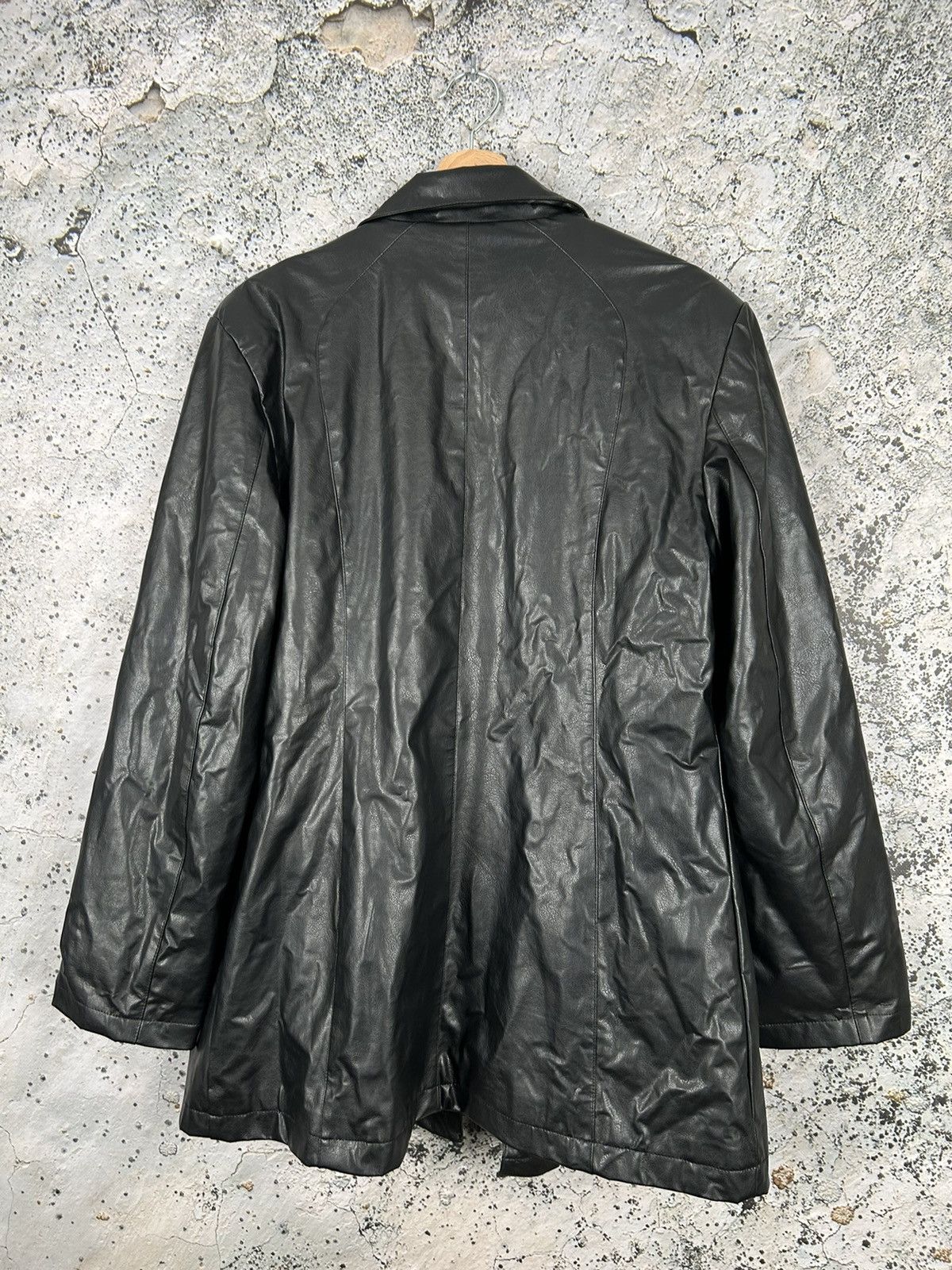 Other Vintage Genuine Leather Jacket 90s Parka Avantgarde Grunge Size US M / EU 48-50 / 2 - 4 Thumbnail