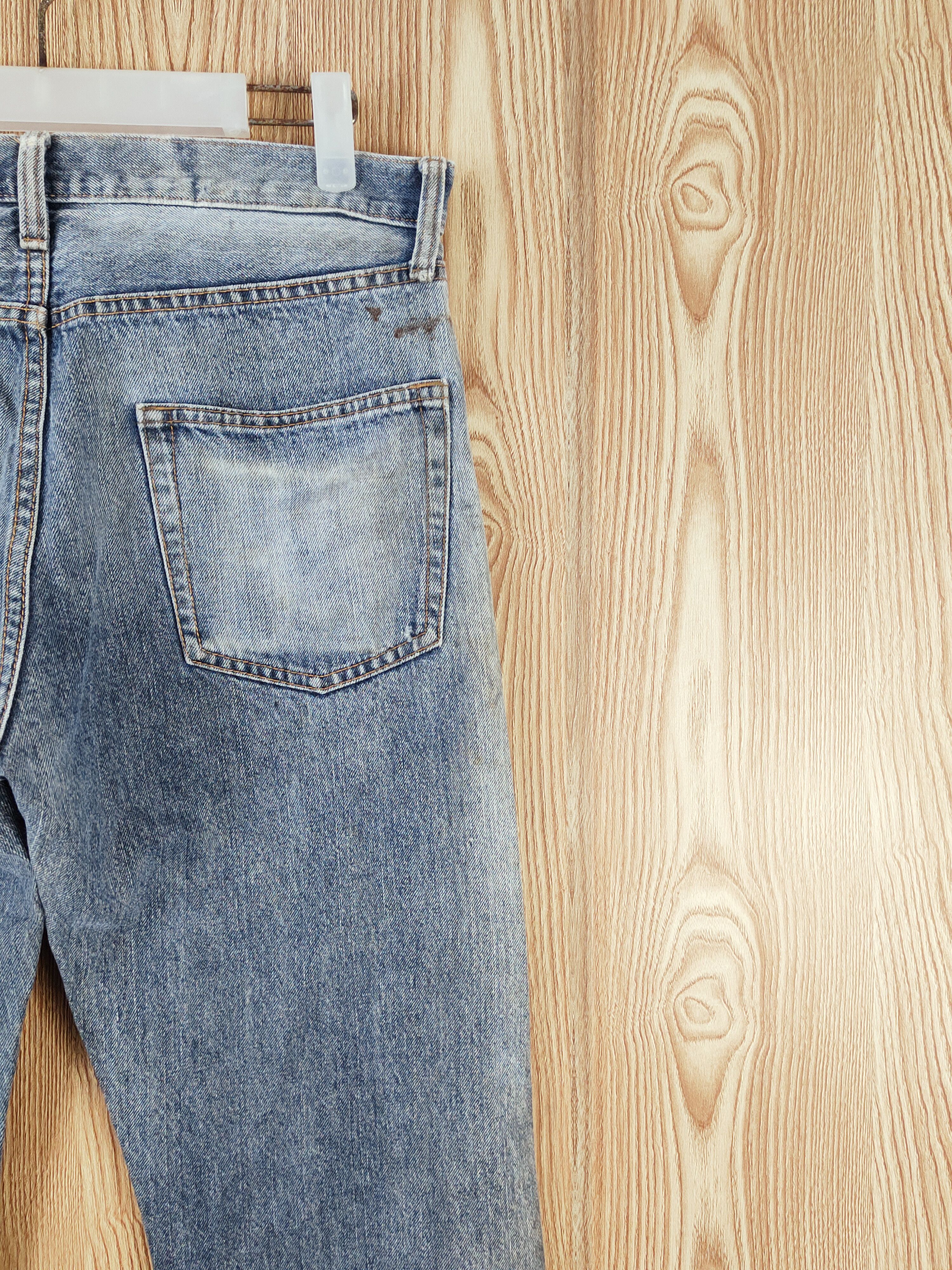 Japanese Brand Japanese Brand Dark Blue Faded Distressed Ripped Jeans #W694 Size US 33 - 10 Thumbnail