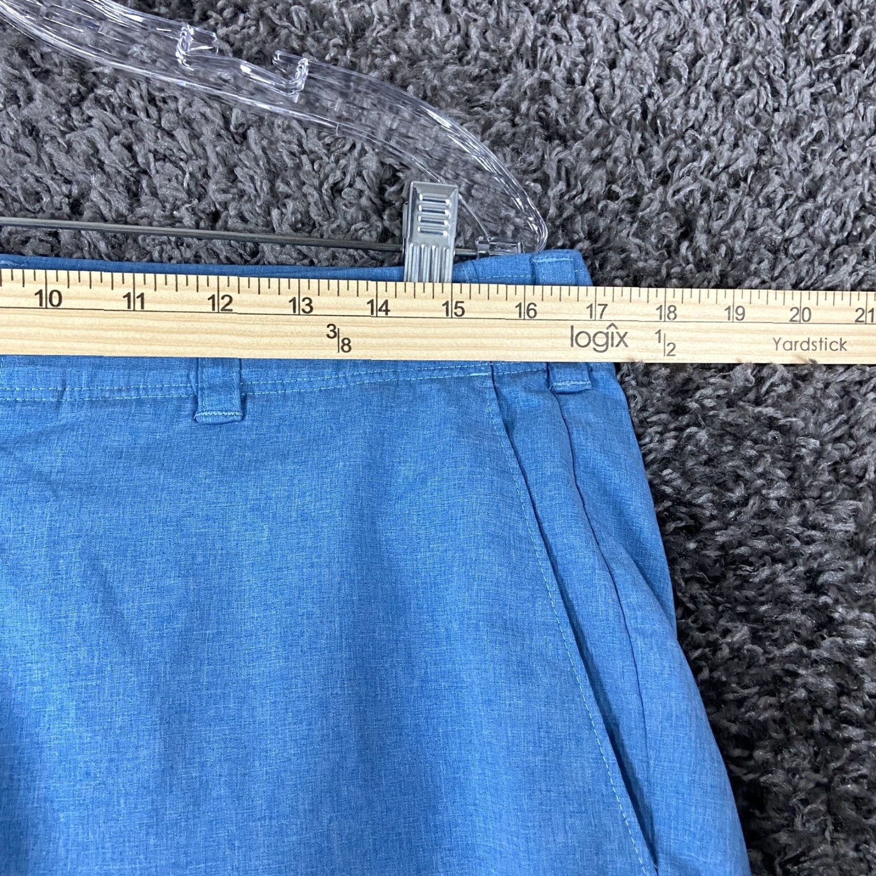 Hogan VINTAGE Ben Hogan Shorts Men 32 Blue Chino Regular Size 32 Blue Athletic Casual Mens Size US 32 / EU 48 - 6 Thumbnail