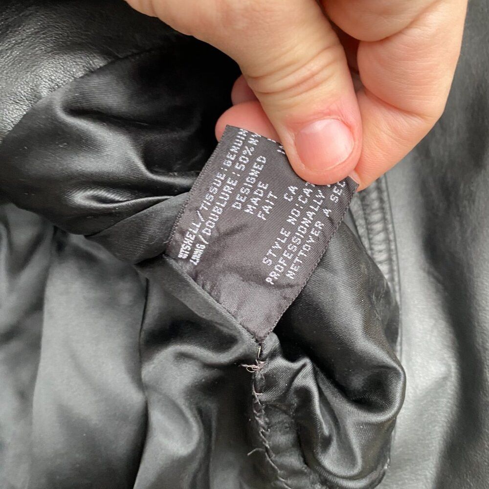 Danier Vintage 90s Danier Mandy Style Biker Jacket Asymmetrical Zi Size US XS / EU 42 / 0 - 8 Thumbnail