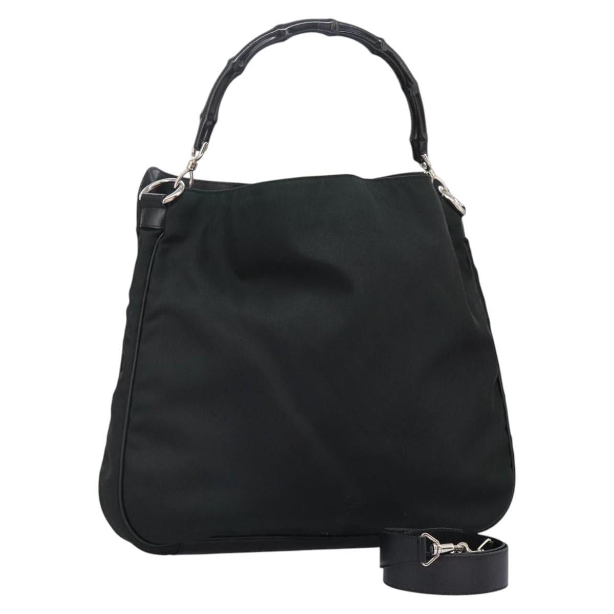 Gucci GUCCI Hand Bag Nylon Green Silver 001 001 Size ONE SIZE - 1 Thumbnail