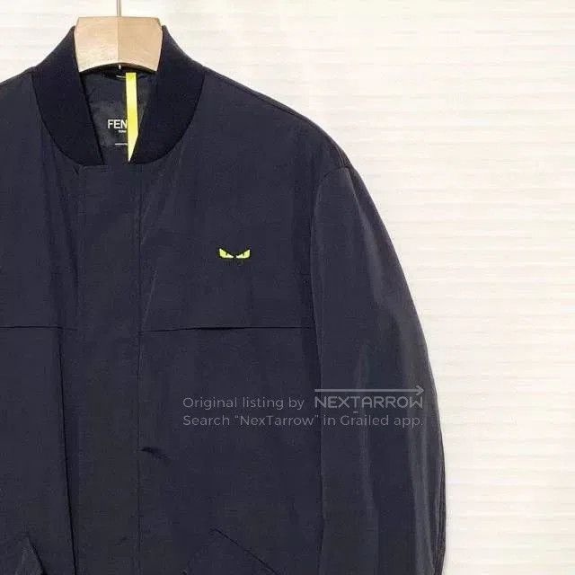 Fendi FENDI Men's Black Lapel Long-Sleeve Coat. Size US S / EU 44-46 / 1 - 2 Thumbnail