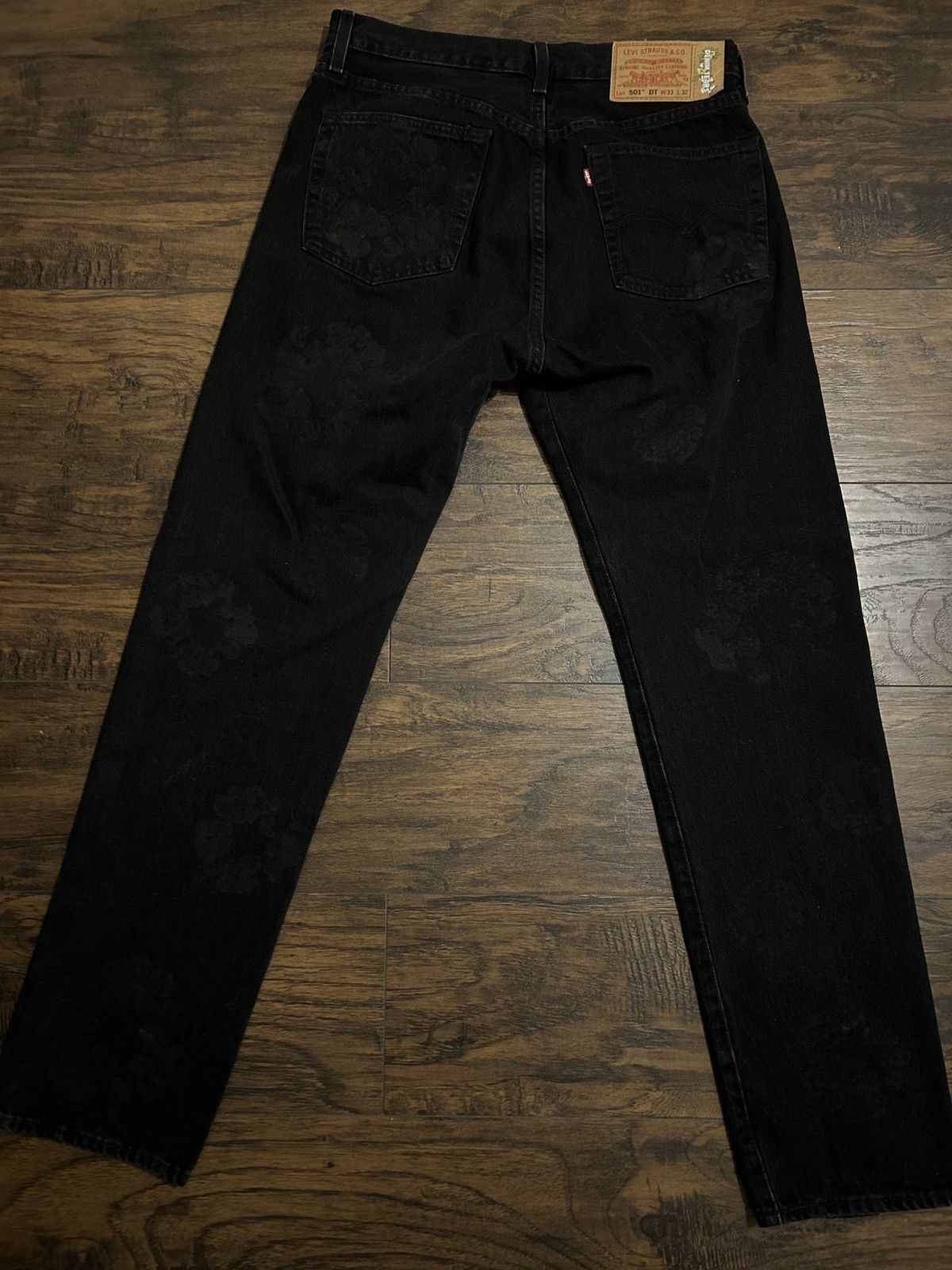 DENIM TEARS Denim Tear Black mono cotton Jeans | Grailed