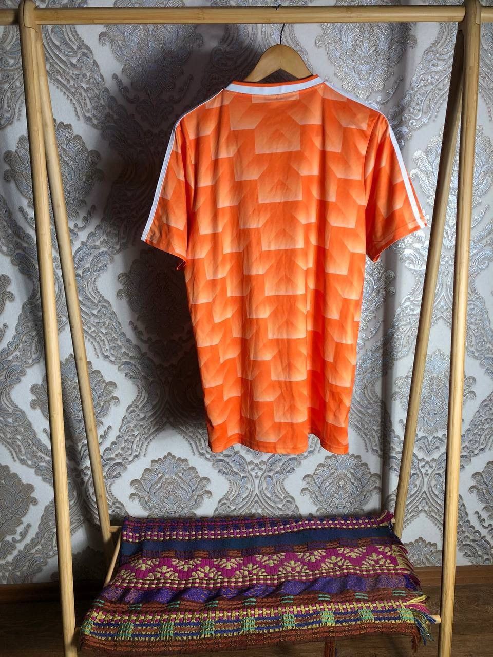 Vintage VERY RARE ADIDAS NETHERLANDS RETRO SOCCER JERSEY Y2K 90s Size US XXL / EU 58 / 5 - 5 Thumbnail