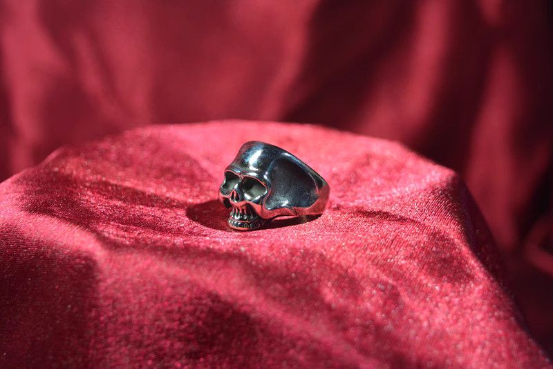 Jewelry Skull Future Jewelry Rings Open Size Chrome Ring (Size 7-13) Size ONE SIZE - 4 Thumbnail
