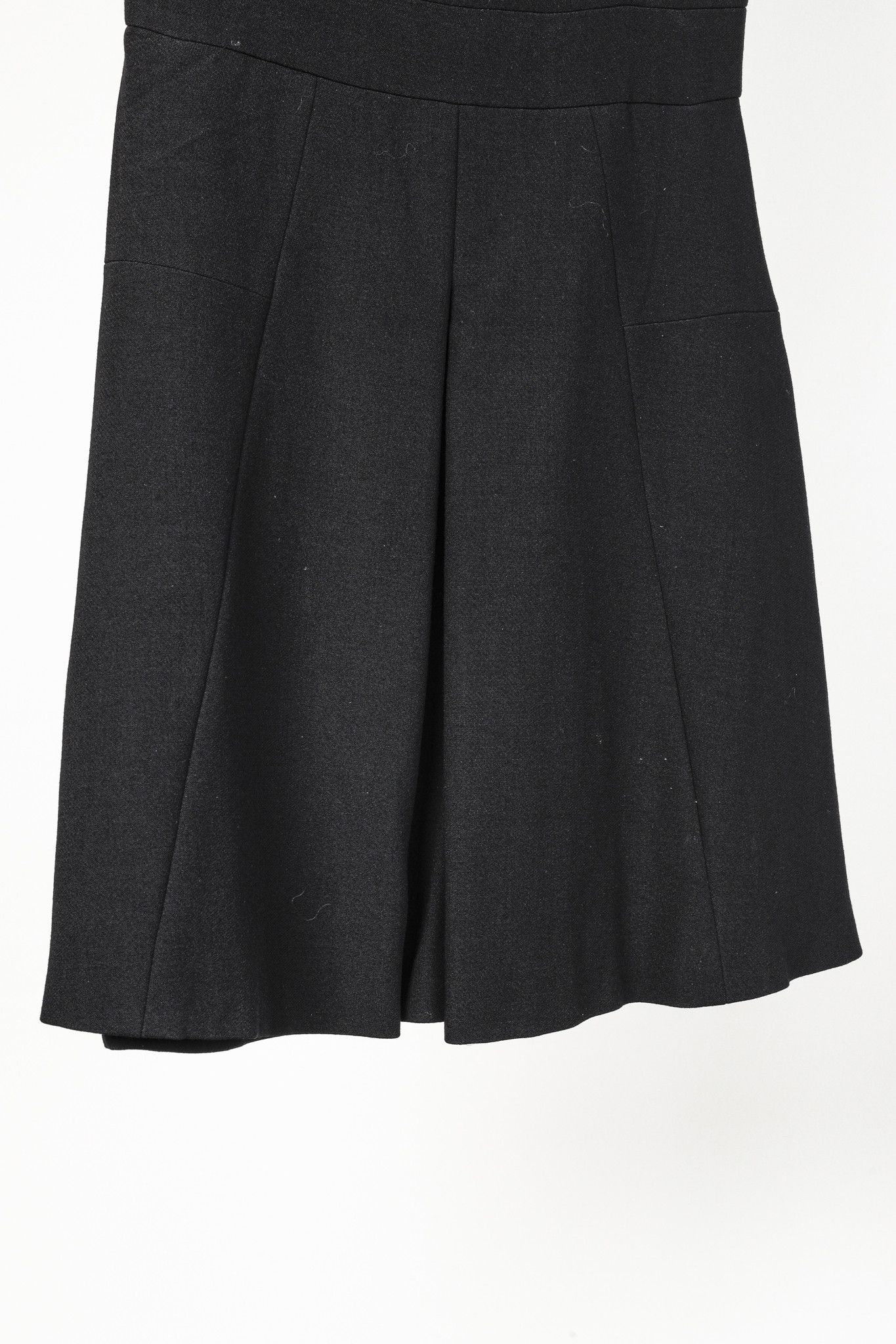 Alexander McQueen Alexander McQueen 2015 Wool Crepe Pleated A-Line Dress Size S / US 4 / IT 40 - 6 Thumbnail
