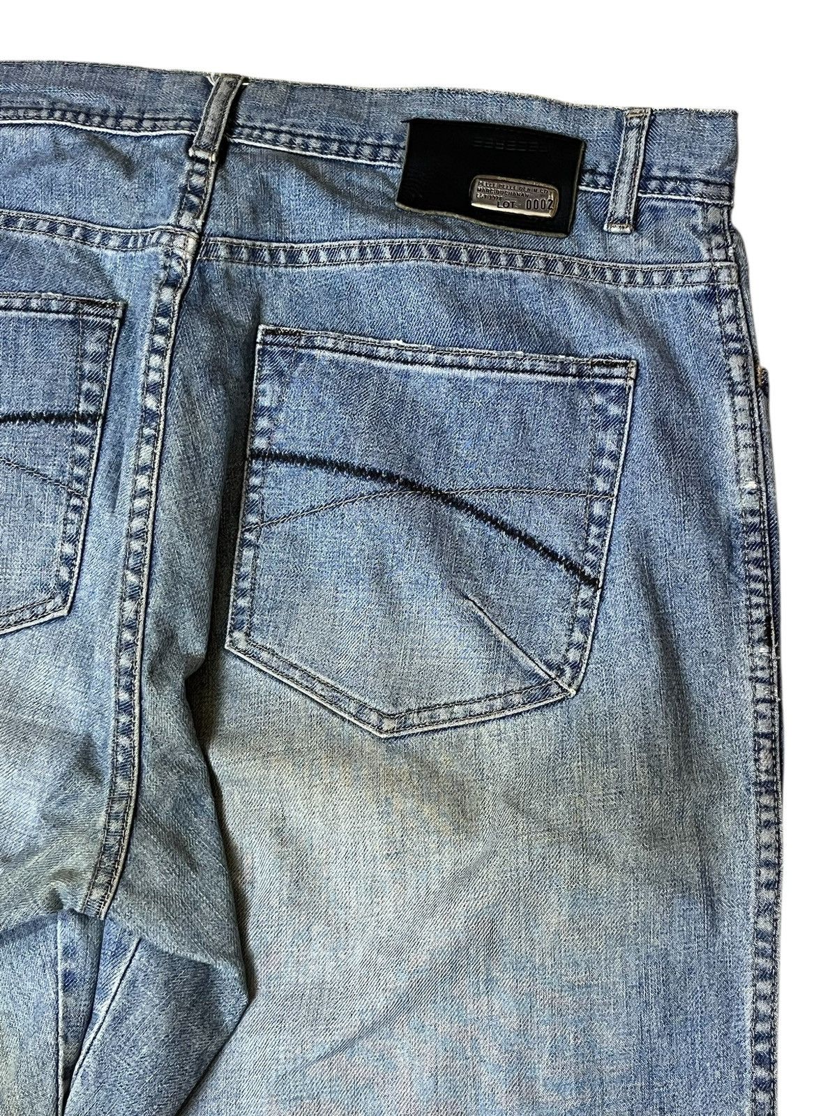 Marc Buchanan BAGGY🔥PELLE PELLE MARC BUCHANAN lot 0002 dirty baggy jeans Size US 37 - 12 Thumbnail