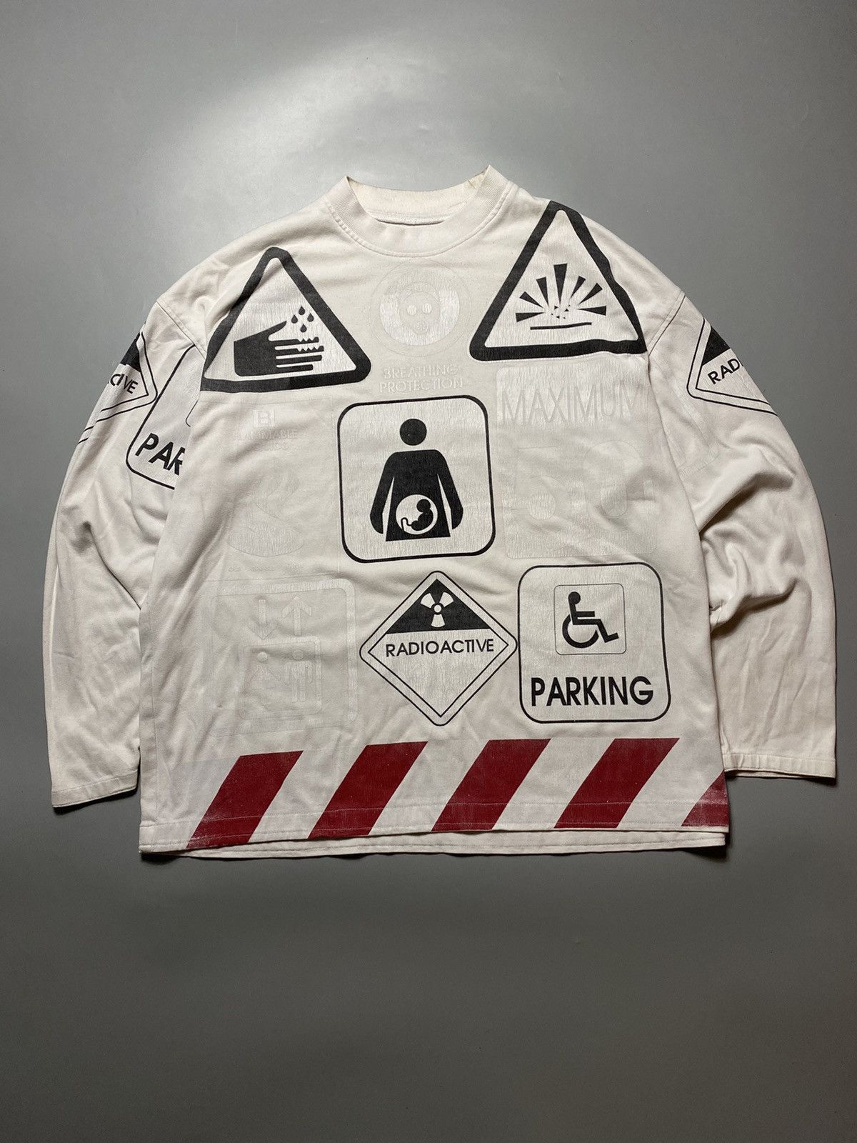 RARE❗️90s Chemical y2k long sleeve opium print
