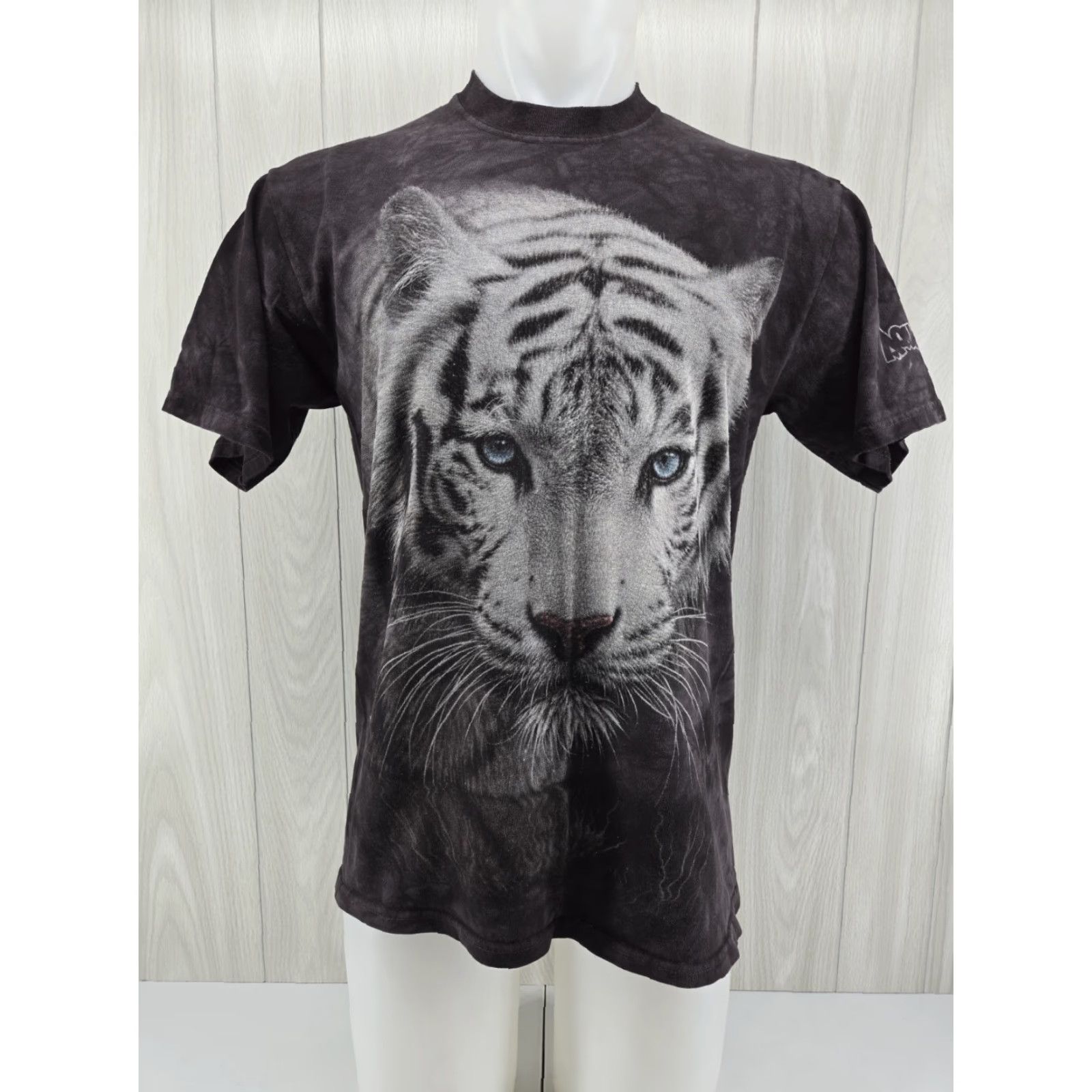 The Mountain VINTAGE The Mountain Black Tiger Tie Dye T Shirt M Mens Short Sleeve Crew Neck Cotton Size US M / EU 48-50 / 2 - 2 Thumbnail