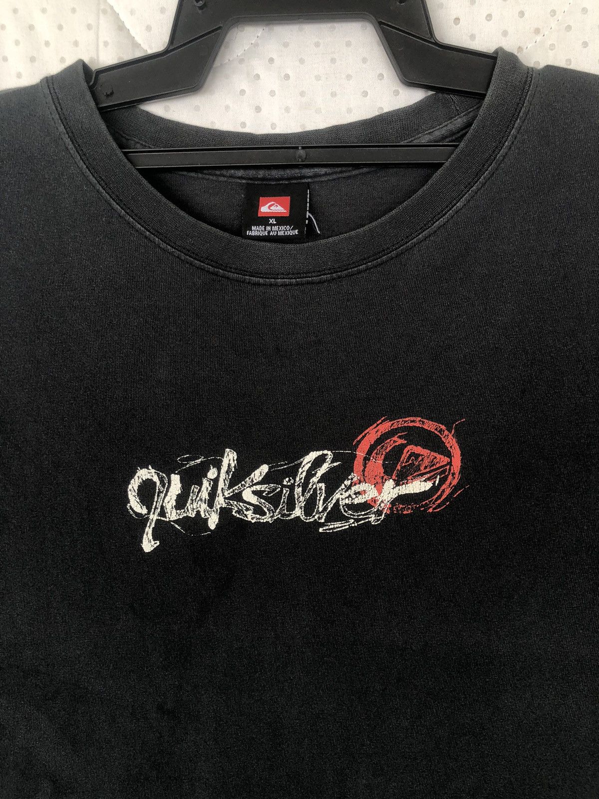Quiksilver Vintage Quiksilver Surfing black Faded Tee Size US XL / EU 56 / 4 - 4 Thumbnail