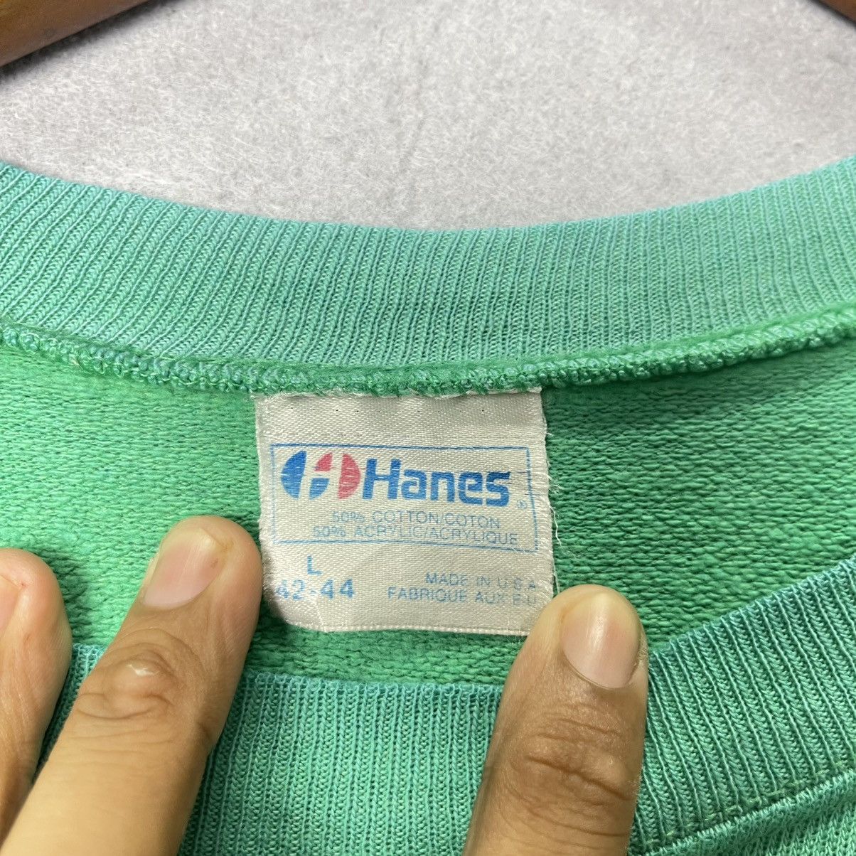 Hanes Vintage 80s Hanes Blank Raglan Sweatshirt Size US L / EU 52-54 / 3 - 9 Thumbnail