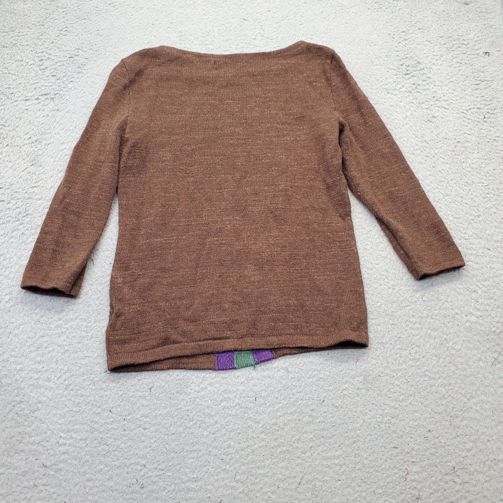 Ralph Lauren Lauren Ralph Lauren Southwest Art-to-Wear Sweater Womens Size S Brown Aztec Print Size S / US 4 / IT 40 - 2 Thumbnail