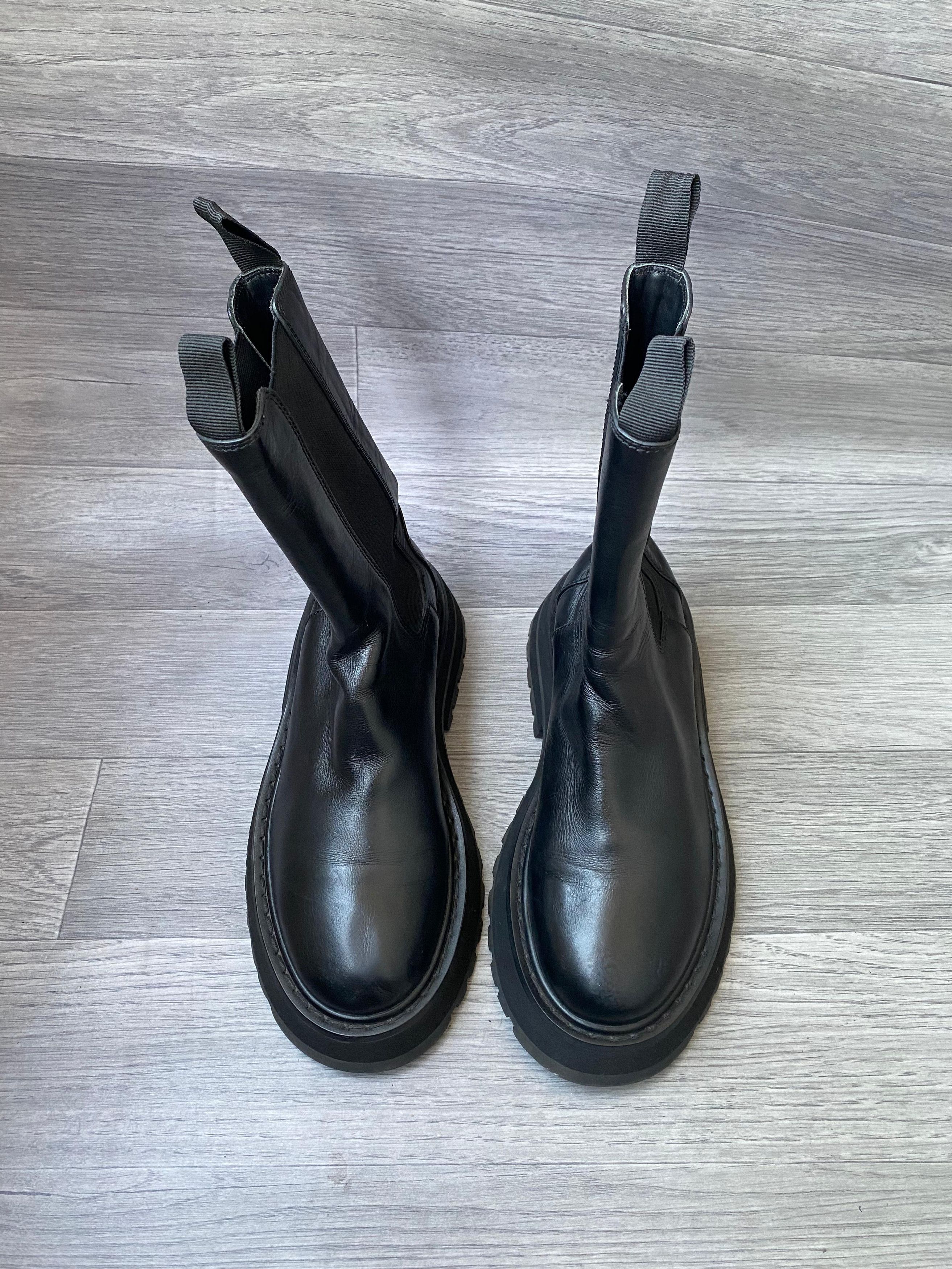 Marsell Marsell Zuccone Chelsea Black Leather Boots Sz 36 Size US 8 / IT 38 - 9 Thumbnail
