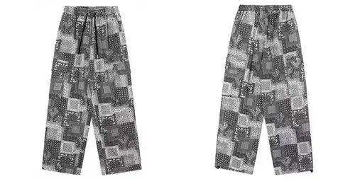 Other 20AW Indigo Union Japan Grey Bandana Paisley Relaxed Pants Size US 33 - 2 Thumbnail