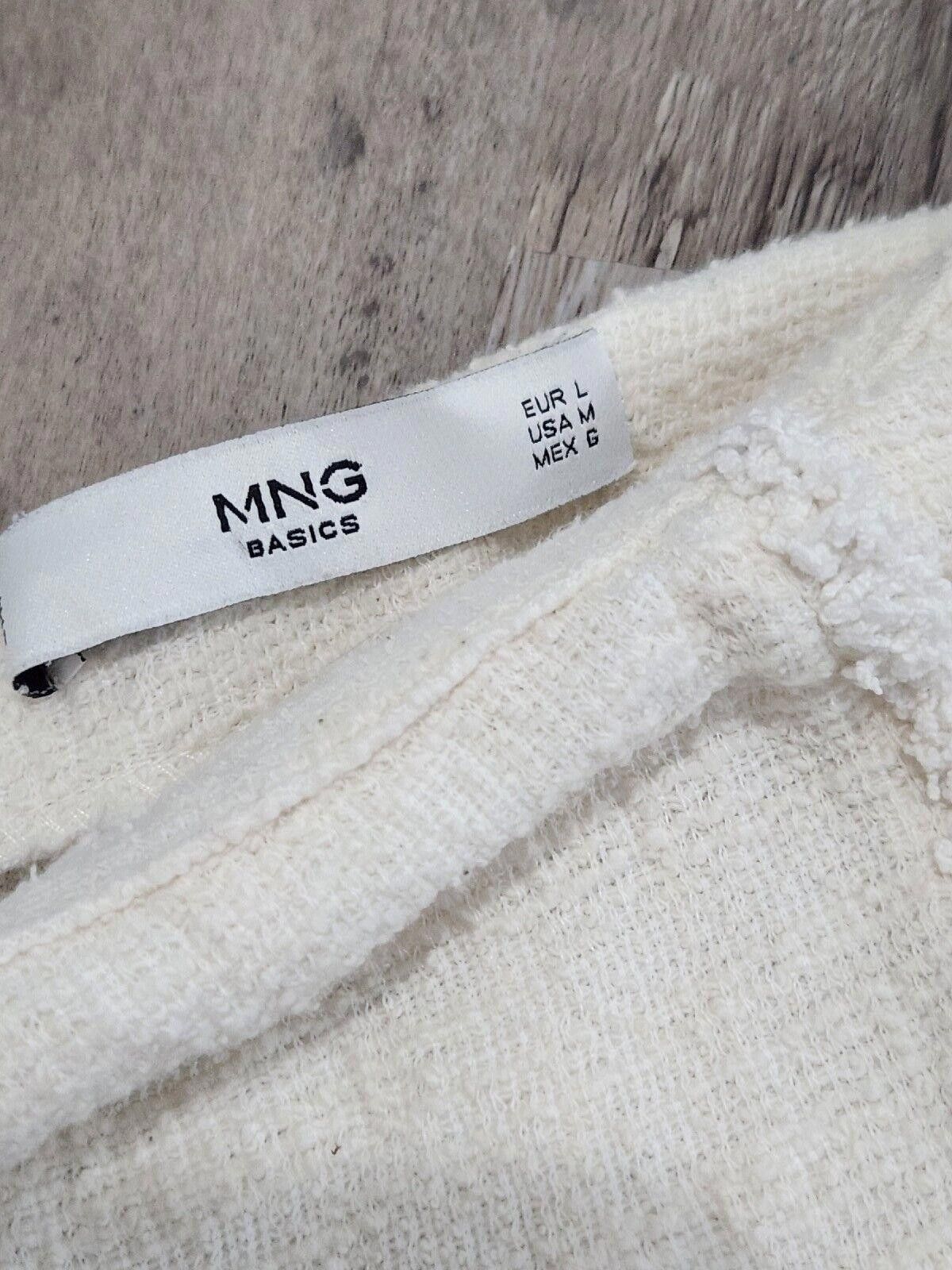 Designer MNG Basics Skirt Ivory Cream Mini Medium Stretch Summer Size 32" / US 10 / IT 46 - 3 Thumbnail