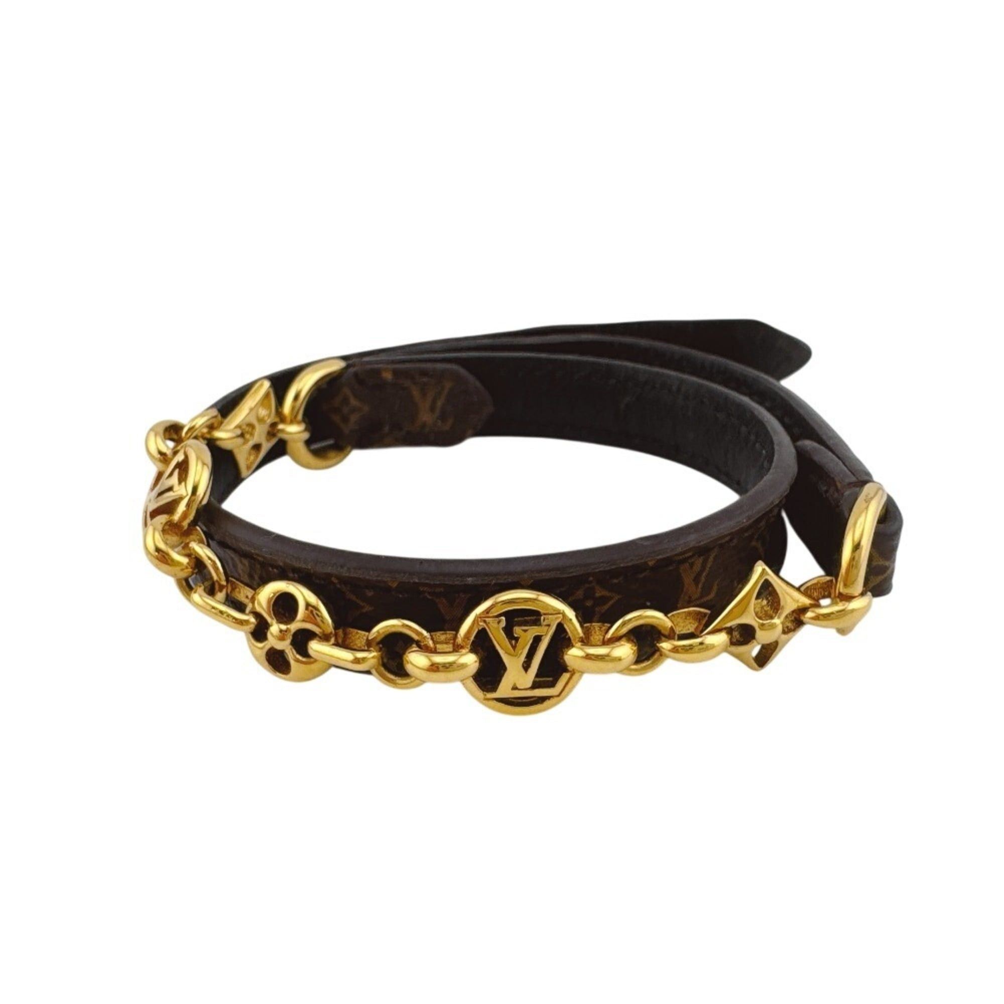 Louis Vuitton LOUIS VUITTON M8079 Monogram Bangle Bracelet Brown Size ONE SIZE - 1 Thumbnail