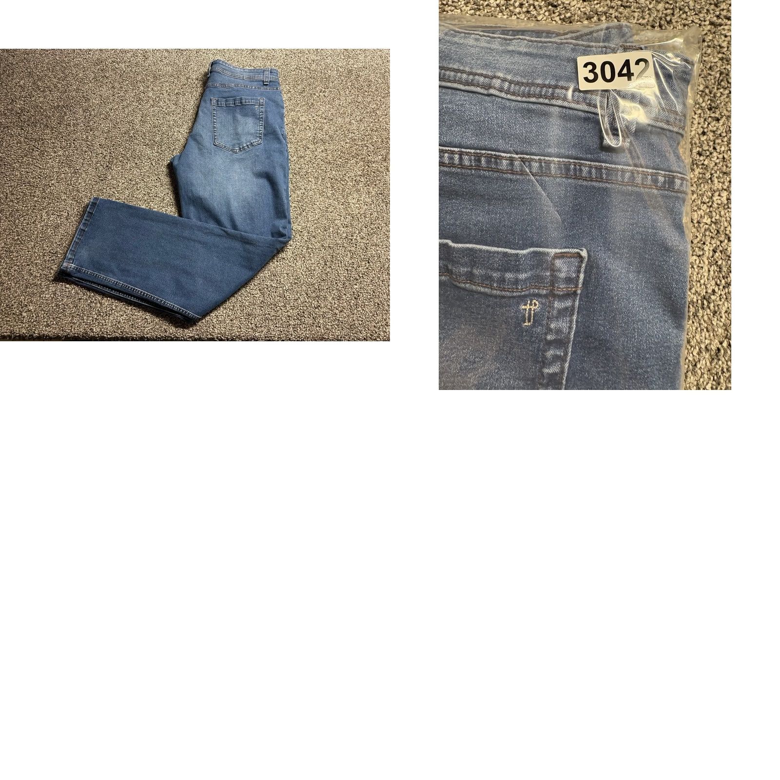Vintage The Perfect Jean NYC Jeans Mens 35 Blue 35x32 Slim Thick Thicc Size US 35 - 9 Thumbnail
