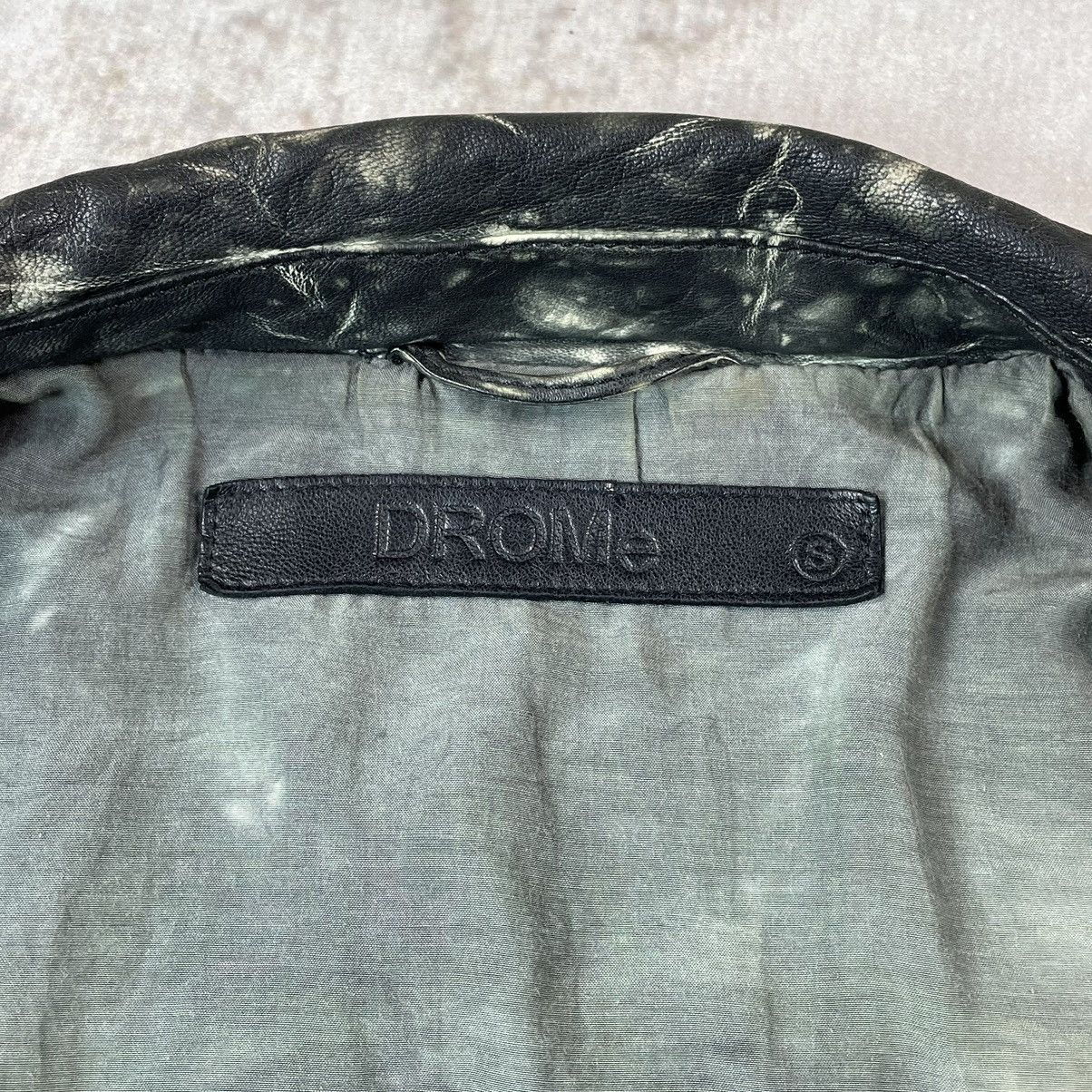 Drome DROMe Italy Printed Leather Biker Jacket Like Rick Owens Size S / US 4 / IT 40 - 12 Thumbnail