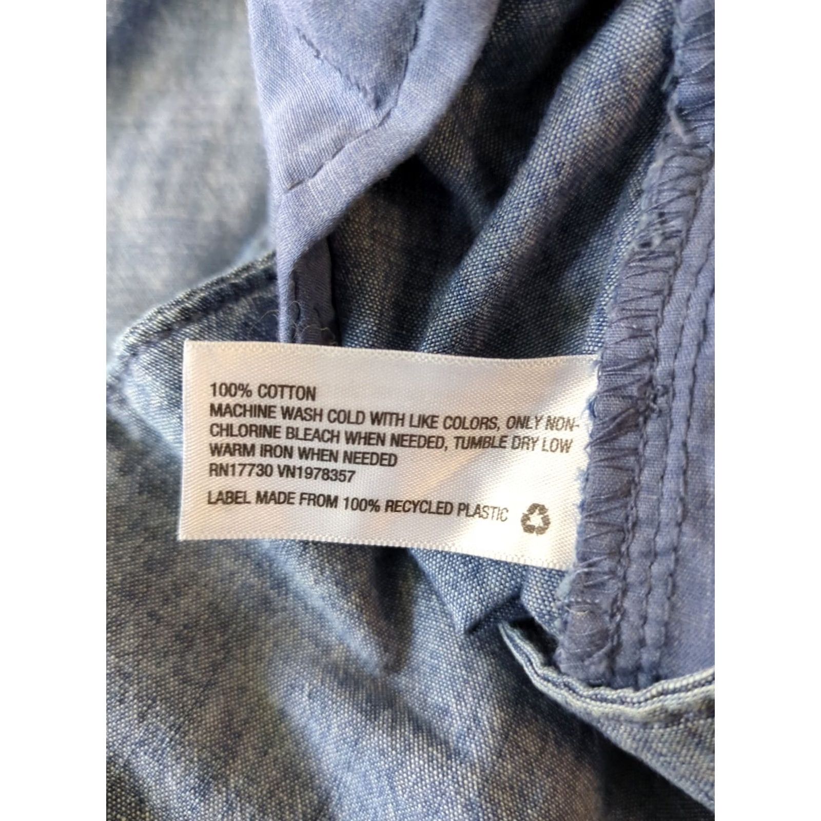 Vintage A New Day Denim Chambray Shorts Women’s 2 Blue Cotton 2019 Size 26" / US 2 / IT 38 - 5 Thumbnail