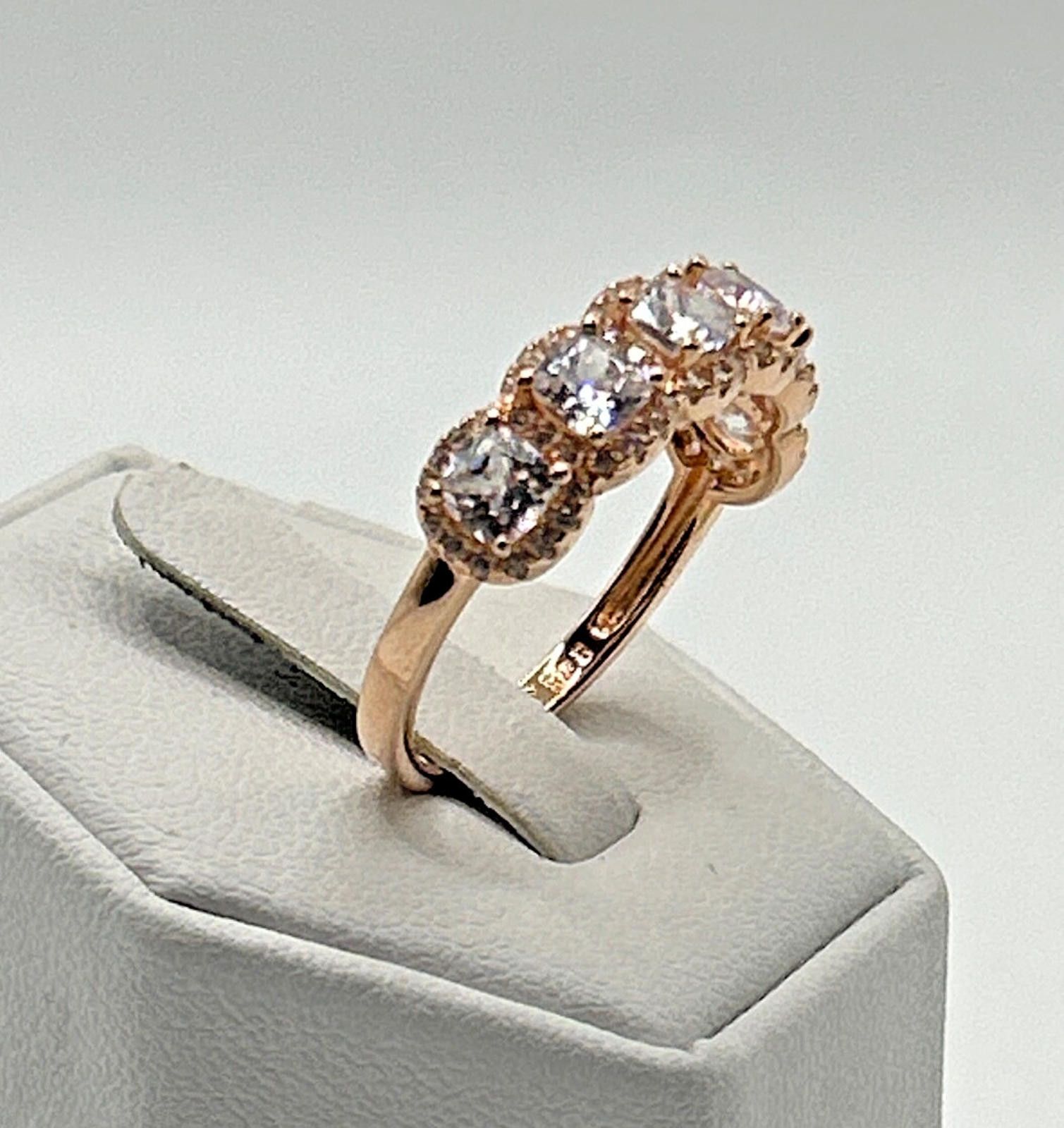 Sterling Silver 925 Vintage Sterling Silver Ring Size 9.75 Rose Gold Size ONE SIZE - 1 Thumbnail