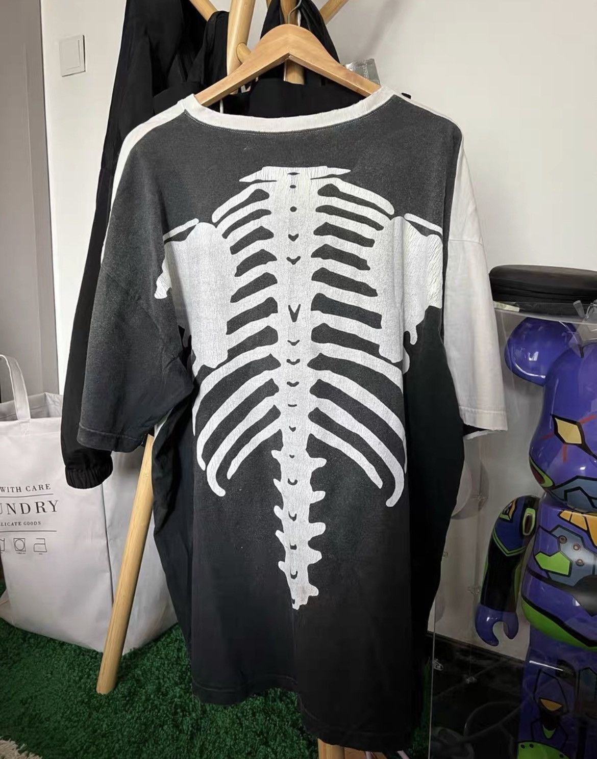 Kapital Kapital black and white bone T-shirt Size US M / EU 48-50 / 2 - 8 Thumbnail