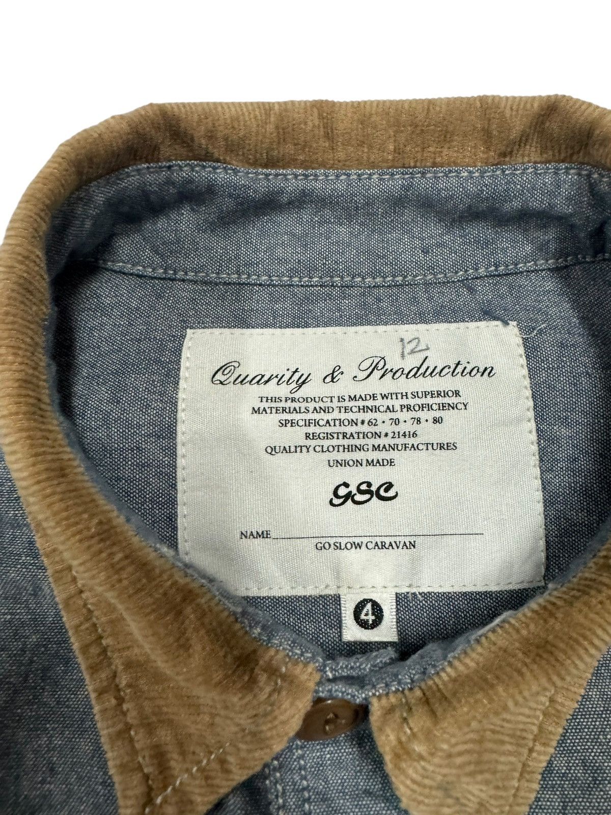 Japanese Brand × go slow caravan Gsc Union Made Multipocket Workers Chambray jacket Size US M / EU 48-50 / 2 - 11 Thumbnail