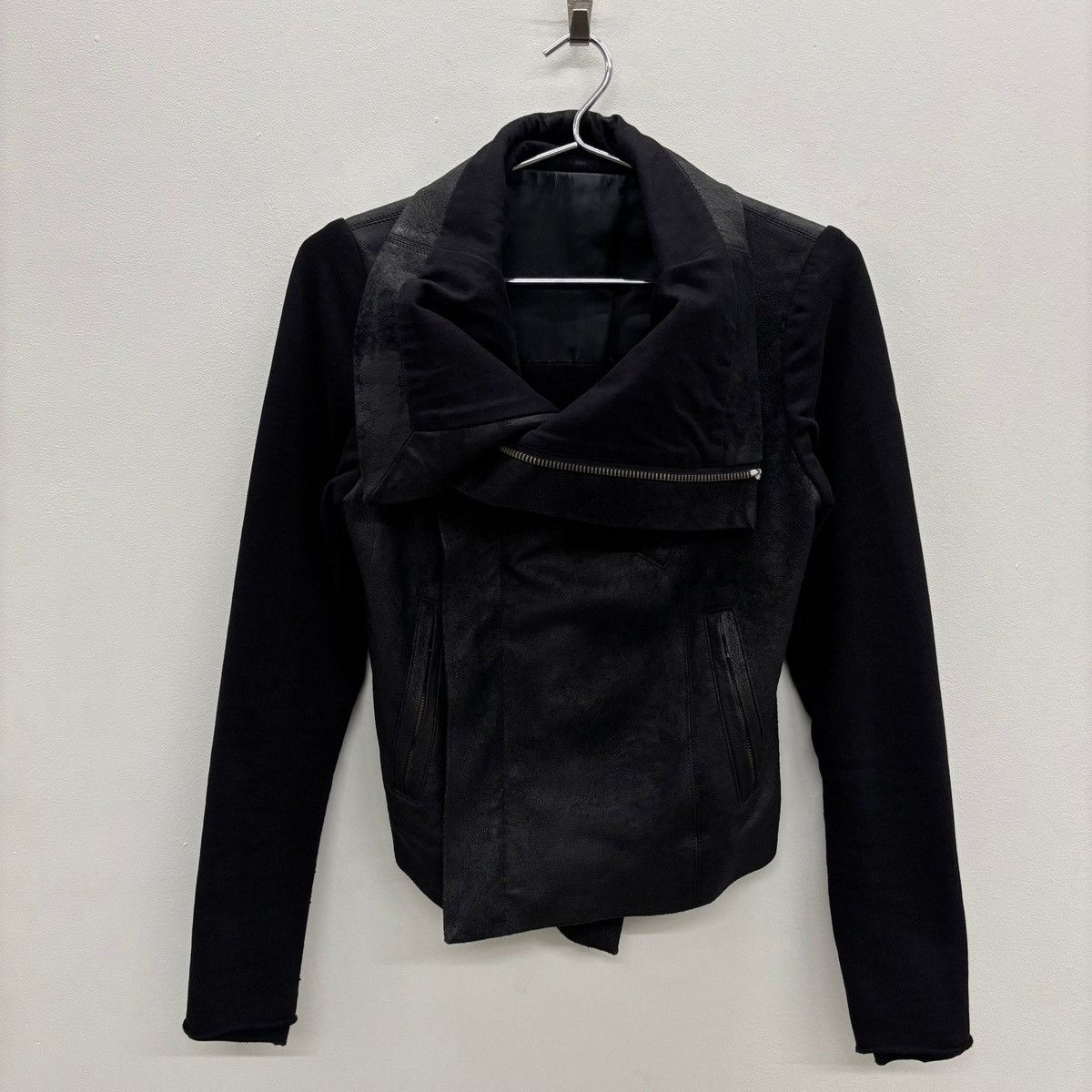 Rick Owens SS09 Rick Owens “STRUTTER” Asymmetrical Biker Jacket Size S / US 4 / IT 40 - 3 Thumbnail