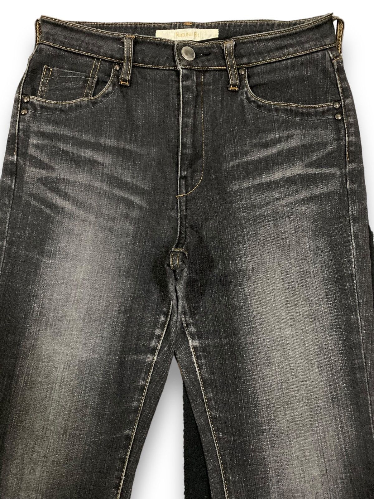 Uniqlo Vintage Y2K Uniqlo Faded Washed Flare Bell Bottom Jeans Size US 28 / EU 44 - 3 Thumbnail