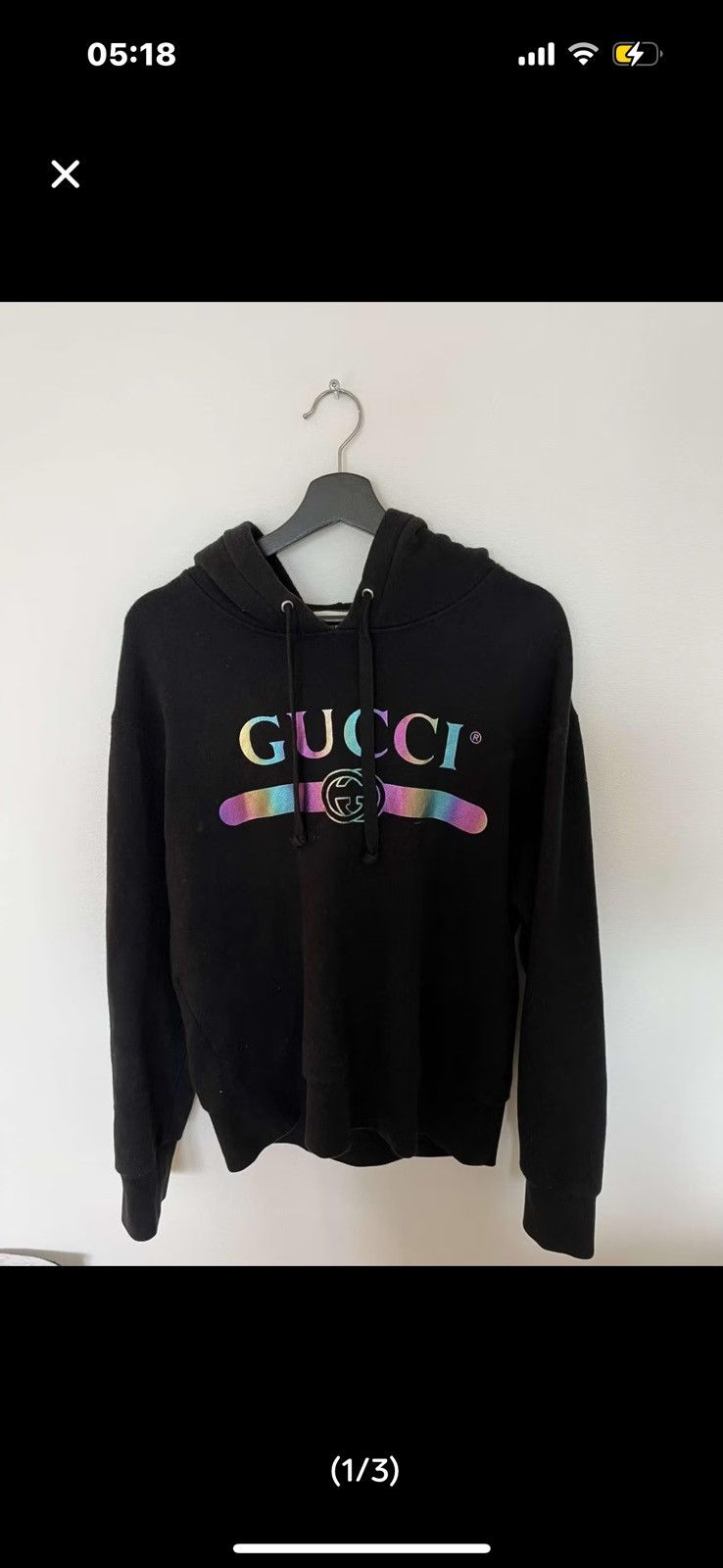 Gucci Rainbow logo hoodie Size US L / EU 52-54 / 3 - 1 Thumbnail