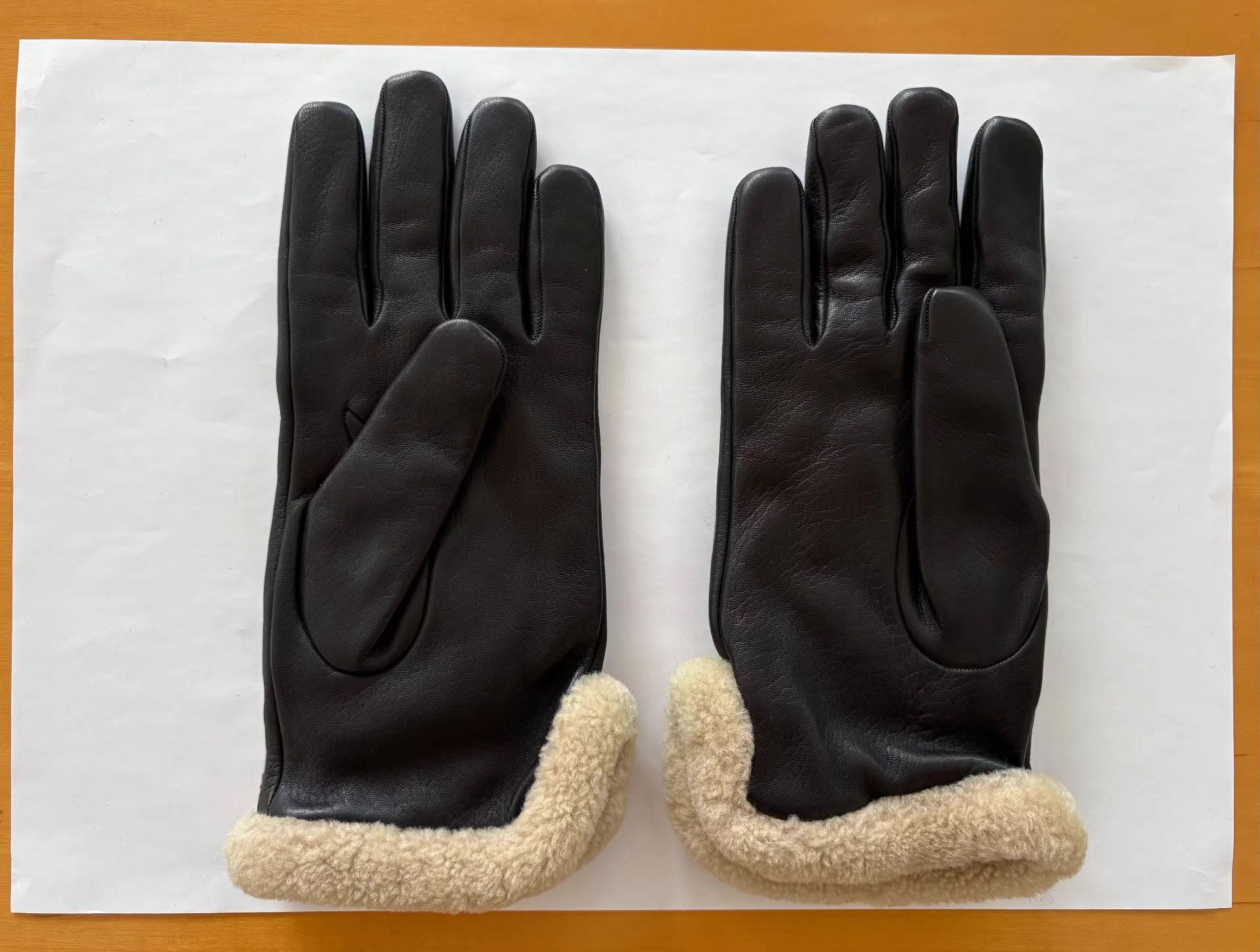 Dsquared2 Dsquared2 Men's Cashmere Leather Gloves Ｑ21 Size ONE SIZE - 3 Thumbnail