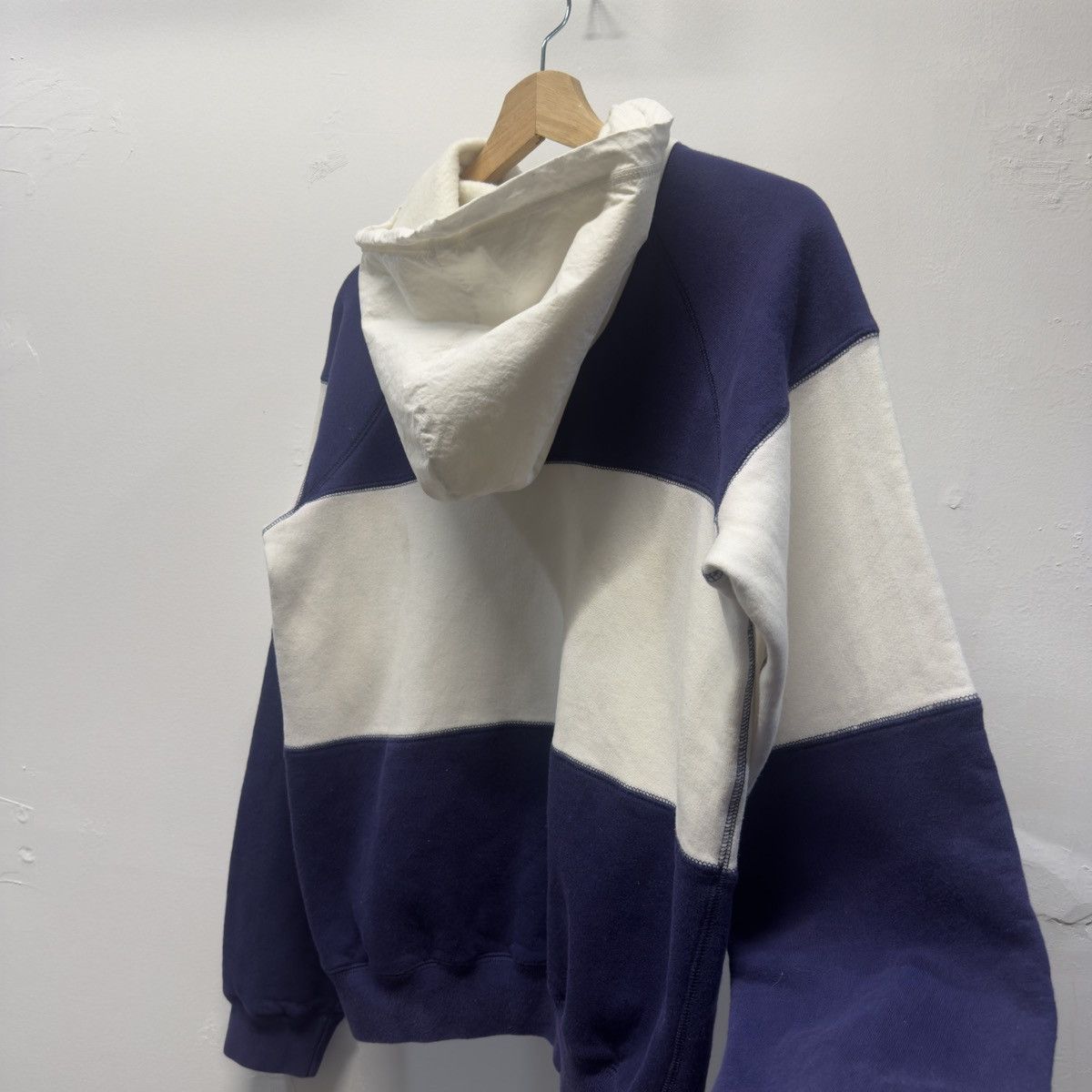 Polo Ralph Lauren 90s Polo Ralph Lauren White Navy Hoodie RRL ERL Chrome Size US M / EU 48-50 / 2 - 5 Thumbnail