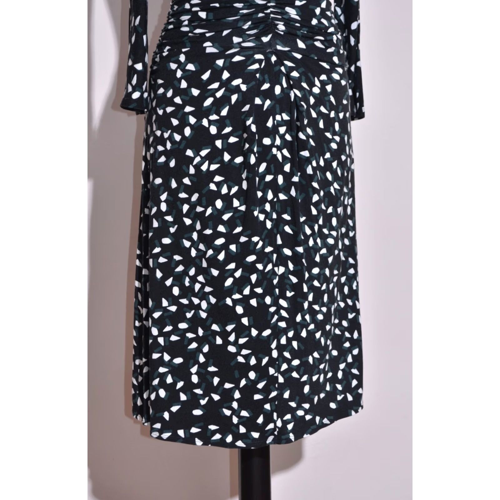 Max Mara Max Mara Studio Women's Dress Viscose 3/4 Sleeve Black Lined Size S Midi Dress Size S / US 4 / IT 40 - 3 Thumbnail