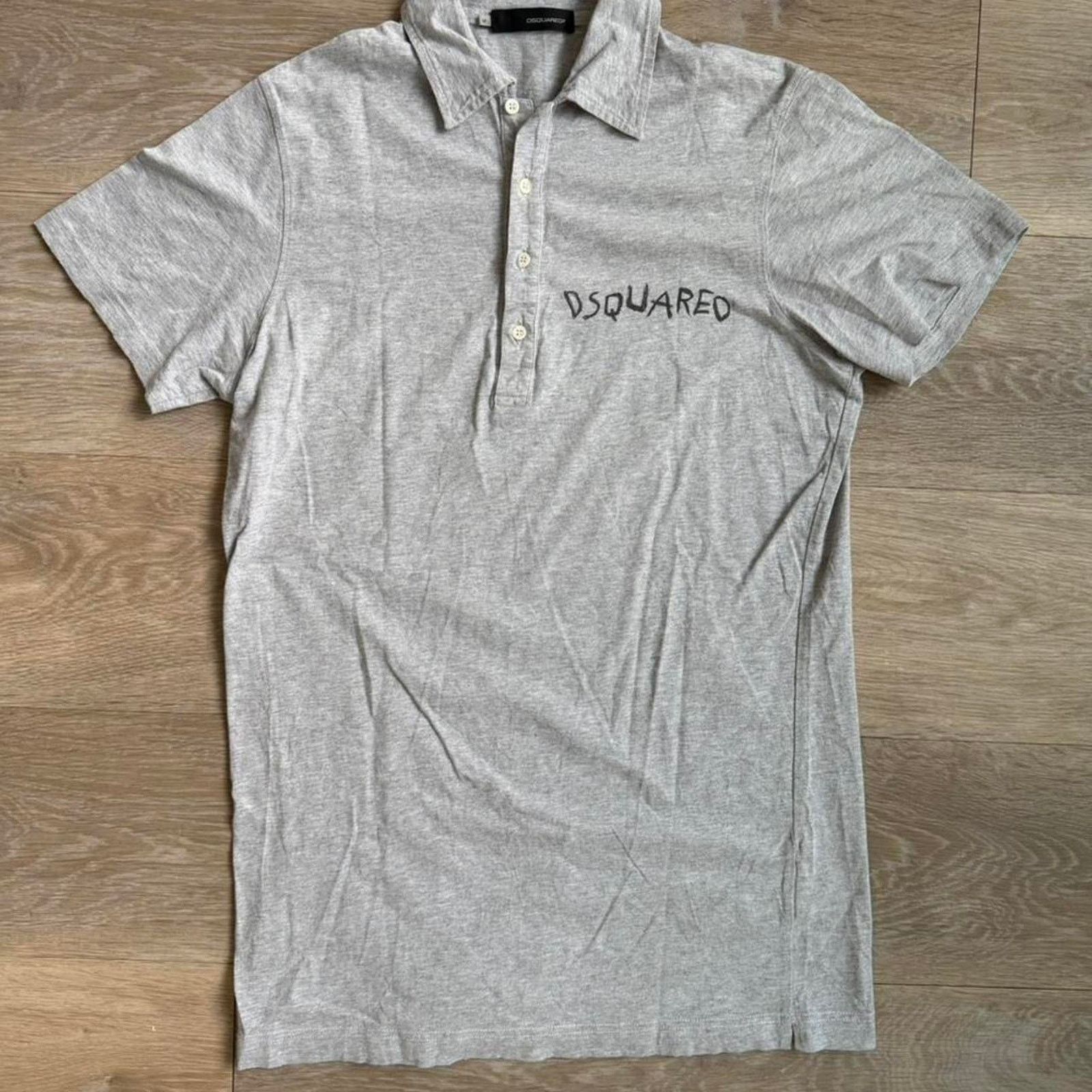 Dsquared2 Dsquared2 "Pushing You to the Limits" Back Print Polo Grey Size US M / EU 48-50 / 2 - 2 Thumbnail