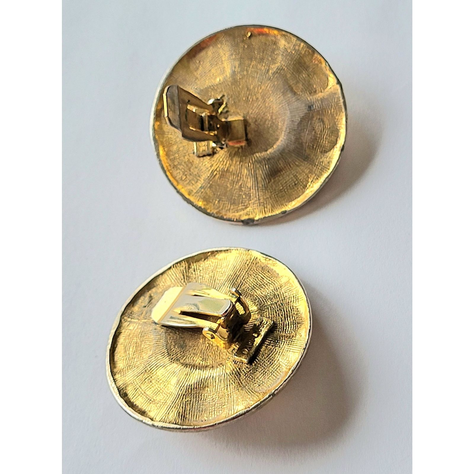 Other Vintage Dauplaise Faux Lapis Earrings Gold Blue Cabochon Size ONE SIZE - 4 Thumbnail